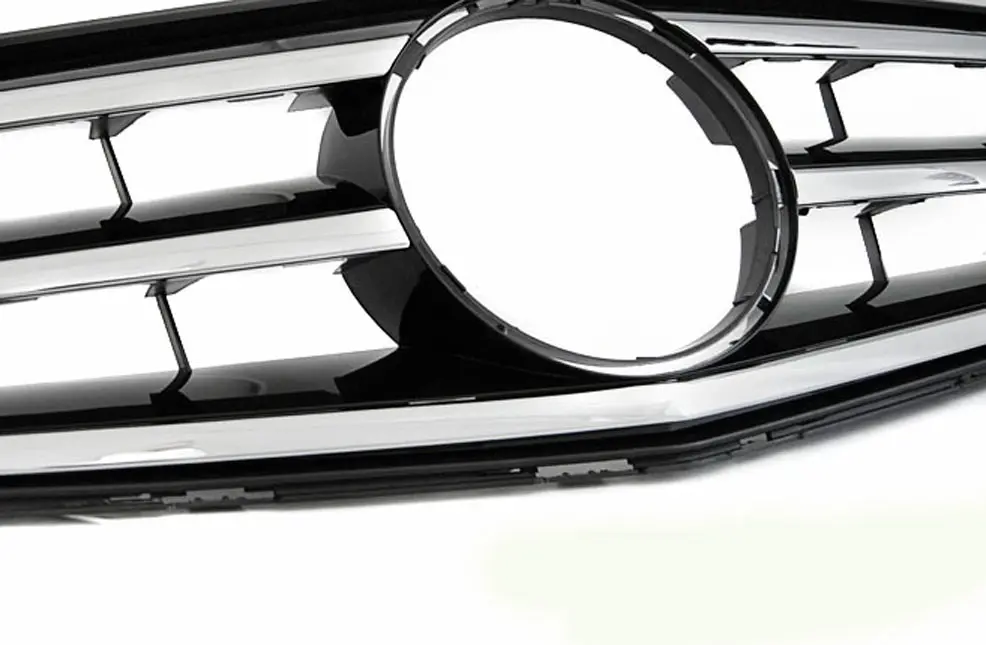 Grill Mercedes-Benz C (W204/S204) 2007 - 2014 | CHROME BLACK Image 2