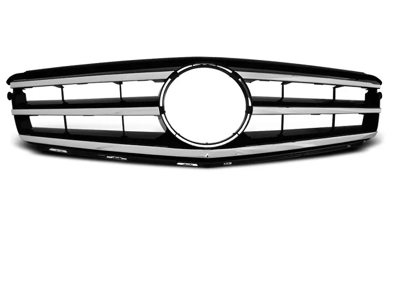 Grill Mercedes-Benz C (W204/S204) 2007 - 2014 | CHROME BLACK Image 3