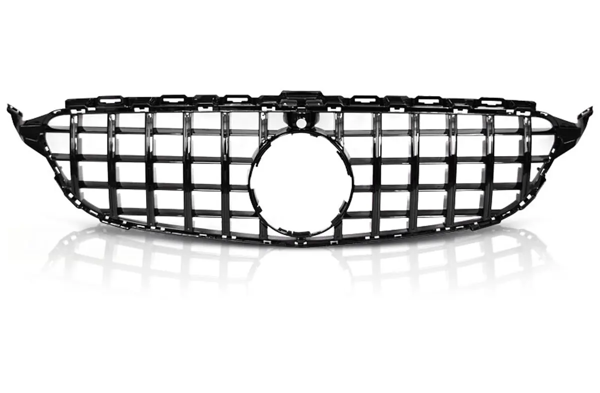 Grill Mercedes-Benz C (W205) 2014-2018 │ SPORT GLOSSY BLACK – bilde 2