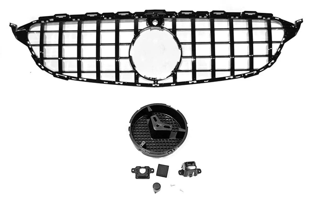 Grill Mercedes-Benz C (W205) 2014-2018 │ SPORT GLOSSY BLACK – bilde 5
