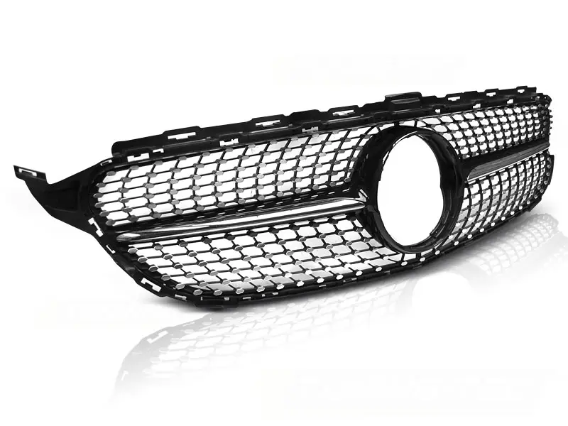 Grill Mercedes-Benz C (W205) 2014 - 2021 │ C450 AMG STYLE CHROME GLOSSY BLACK