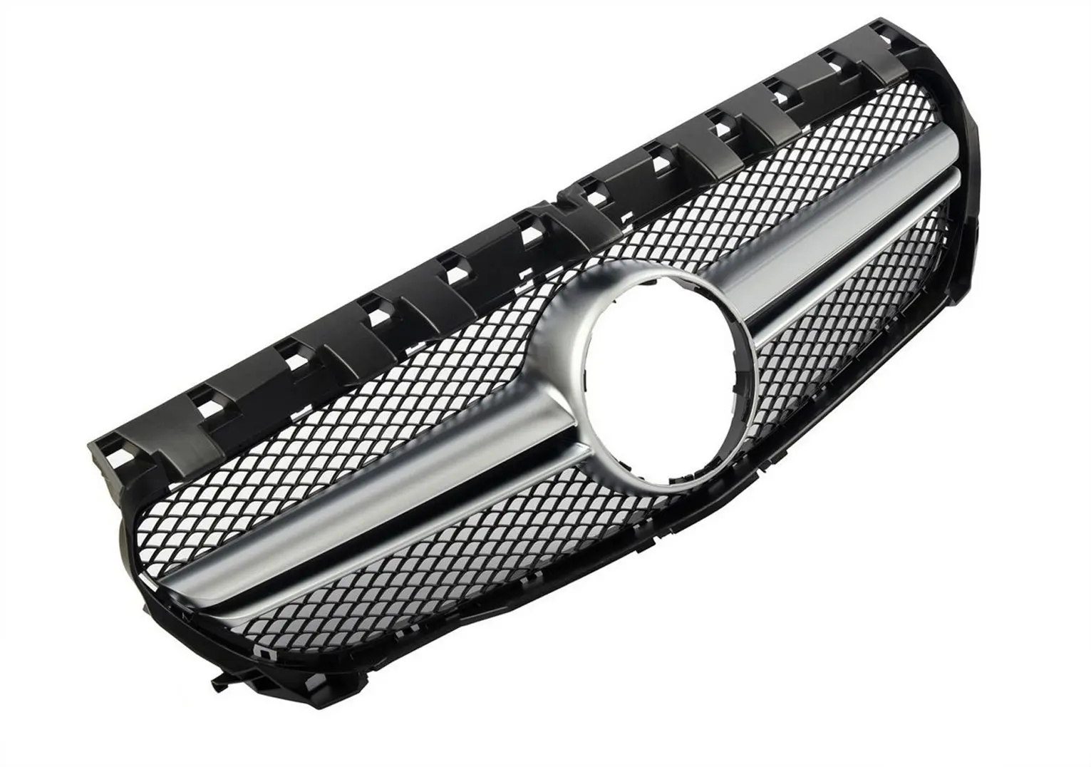 Grill Mercedes-Benz CLA-Klasse (W117) 2013-2019 | BLACK SILVER SPORT LOOK – bilde 2