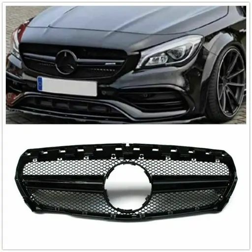 Grill Mercedes-Benz CLA-Klasse (W117) 2013-2019 | GLOSSY BLACK SPORT STYLE – bilde 6