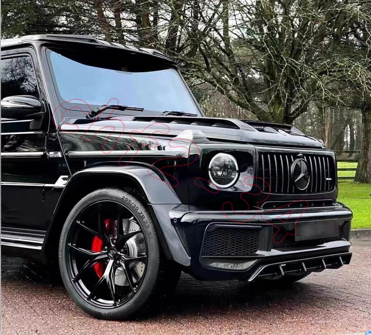 Grill Mercedes-Benz G (W464) 2018 - 2024 │ Glossy Black Sport Edition – bilde 5
