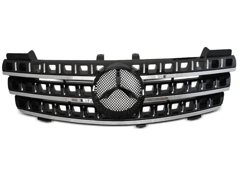 Grill Mercedes-Benz ML (W164) 2005 - 2008 | SPORT BLACK CHROME – bilde 4