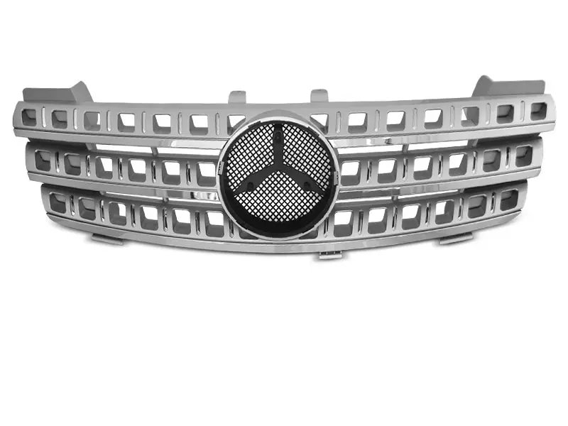 Grill Mercedes-Benz ML (W164) 2005 - 2008 | SPORT SILVER CHROME – bilde 4