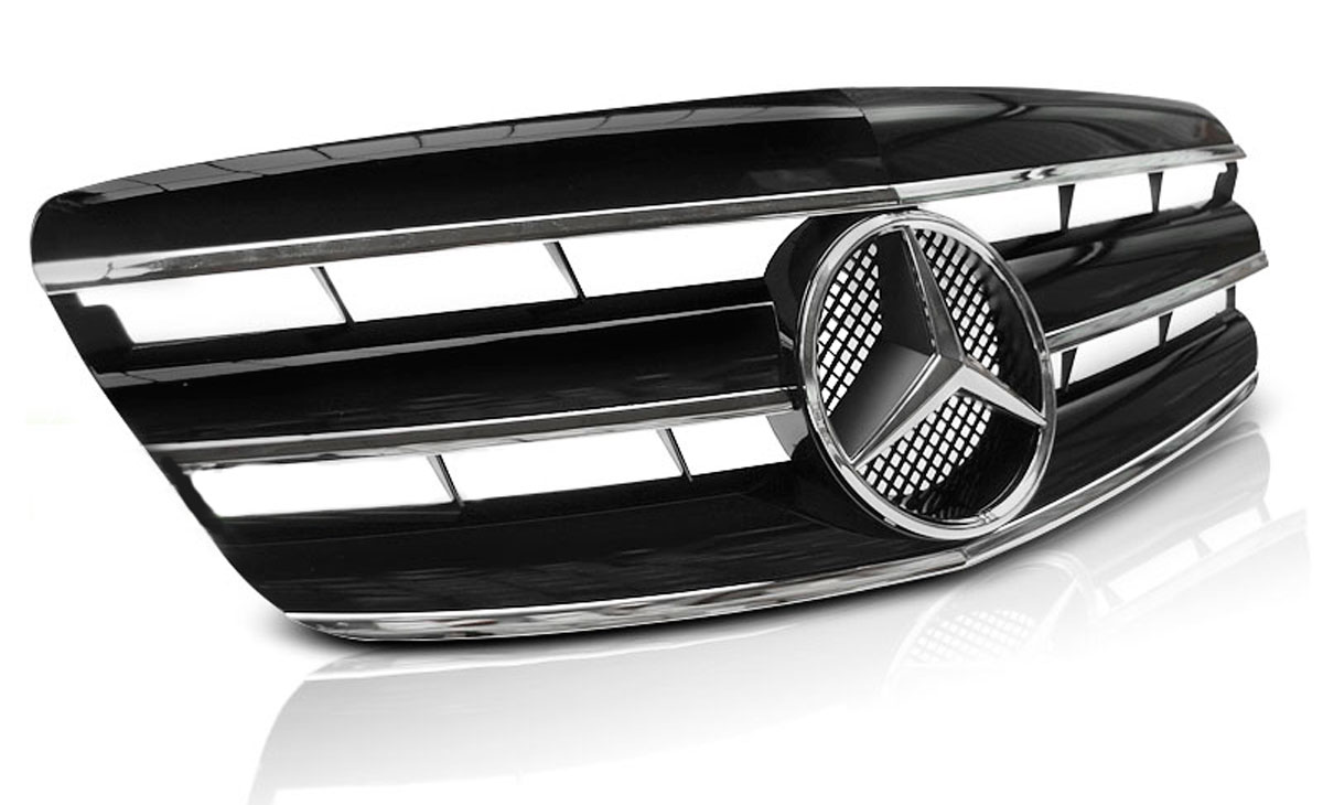 Grill Mercedes-Benz S-klasse (W221) 2005-2009 | SPORT BLACK CHROME Image 1