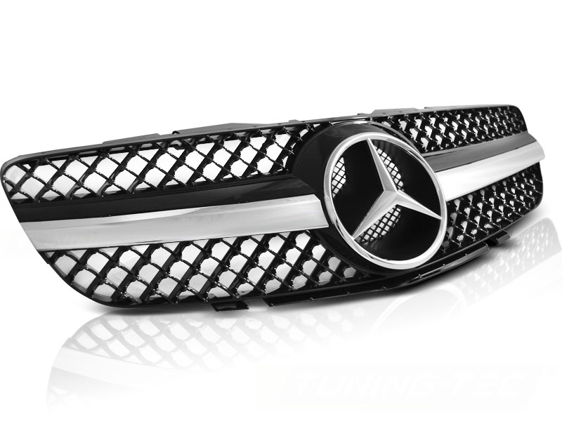 Grill Mercedes-Benz SL (R230) 2001-2006 | SPORT BLACK CHROME