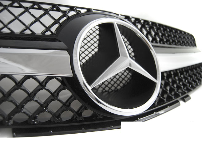 Grill Mercedes-Benz SL (R230) 2001-2006 | SPORT BLACK CHROME – bilde 3