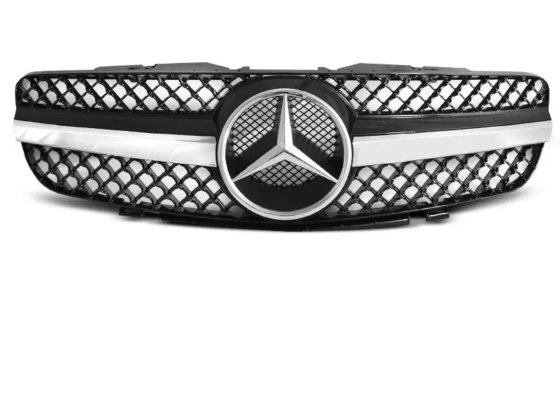 Grill Mercedes-Benz SL (R230) 2001-2006 | SPORT BLACK CHROME – bilde 4