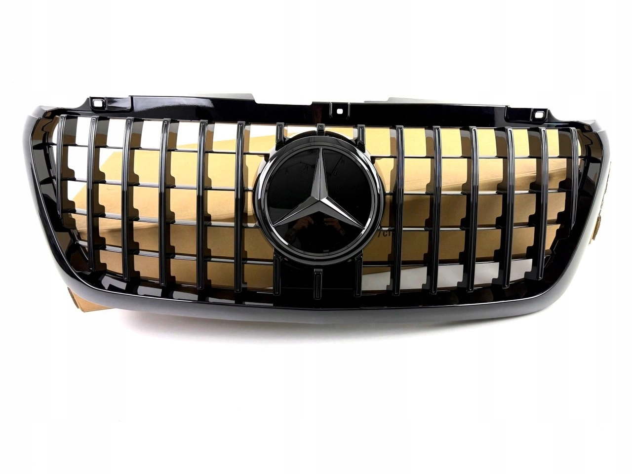 Grill Mercedes-Benz Sprinter III (W907 / W910) 2018 - 2022 | AMG Panamericana Glossy Black Edition – bilde 6
