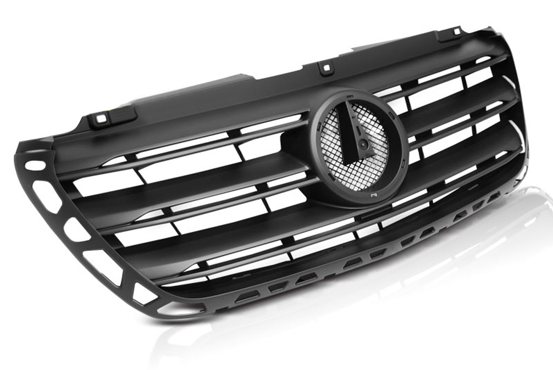 Grill Mercedes-Benz Sprinter III (W907, W910) 2018 -> | SPORT MATT BLACK