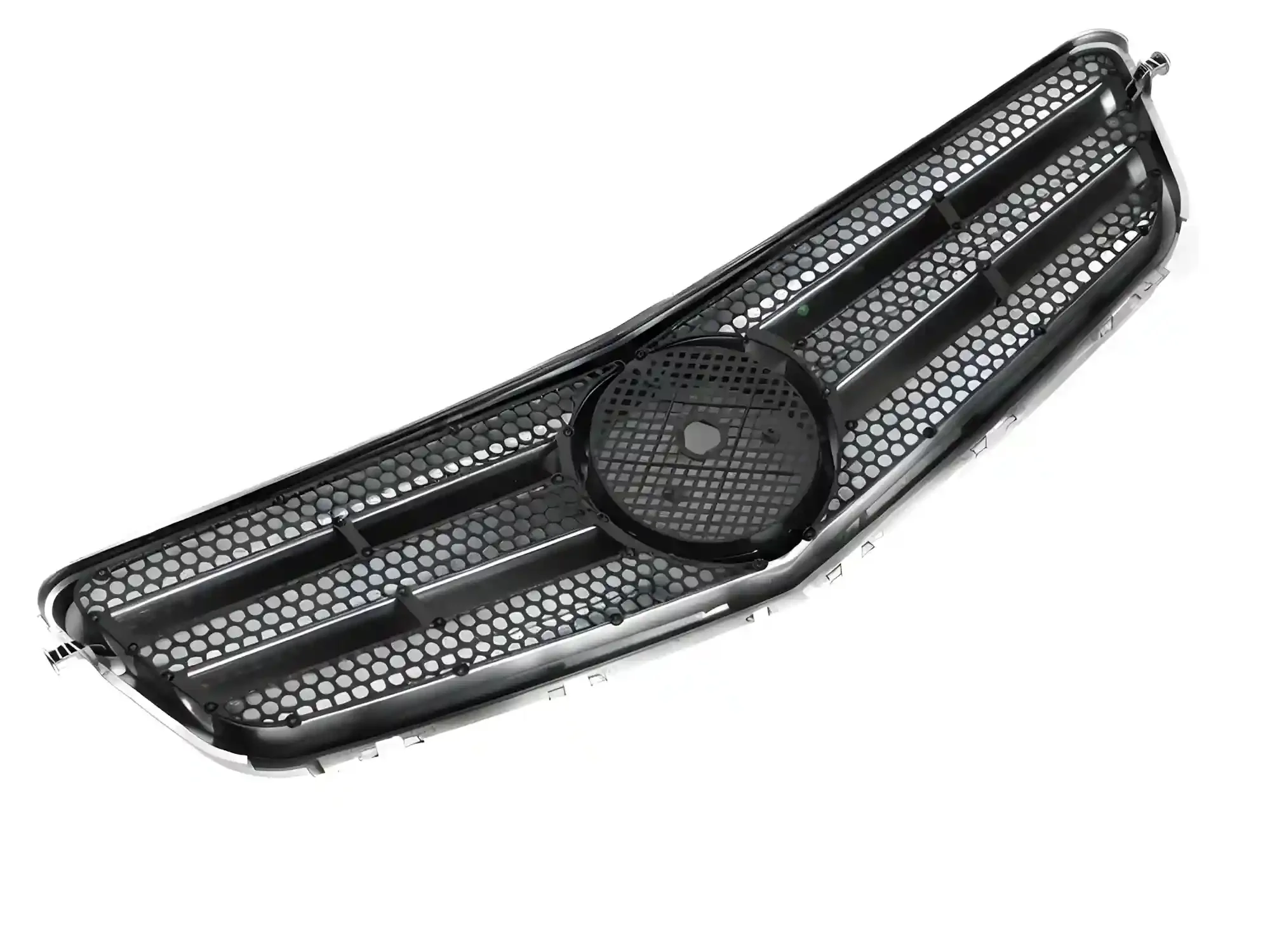 Grill Mercedes C-Class (W204 / S204) 2007–2014 │ Sportsgrill CL-stil - sølv krom – bilde 4