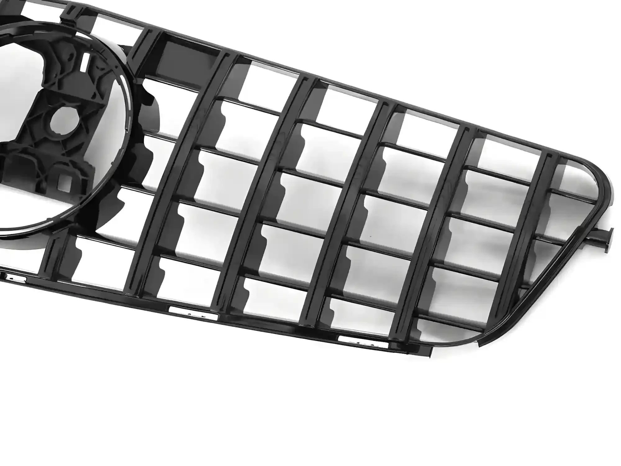 Grill Mercedes C-Class (W204 / S204) 2007 – 2014 │ Sportsgrill GT-stil - svart høyglans – bilde 3
