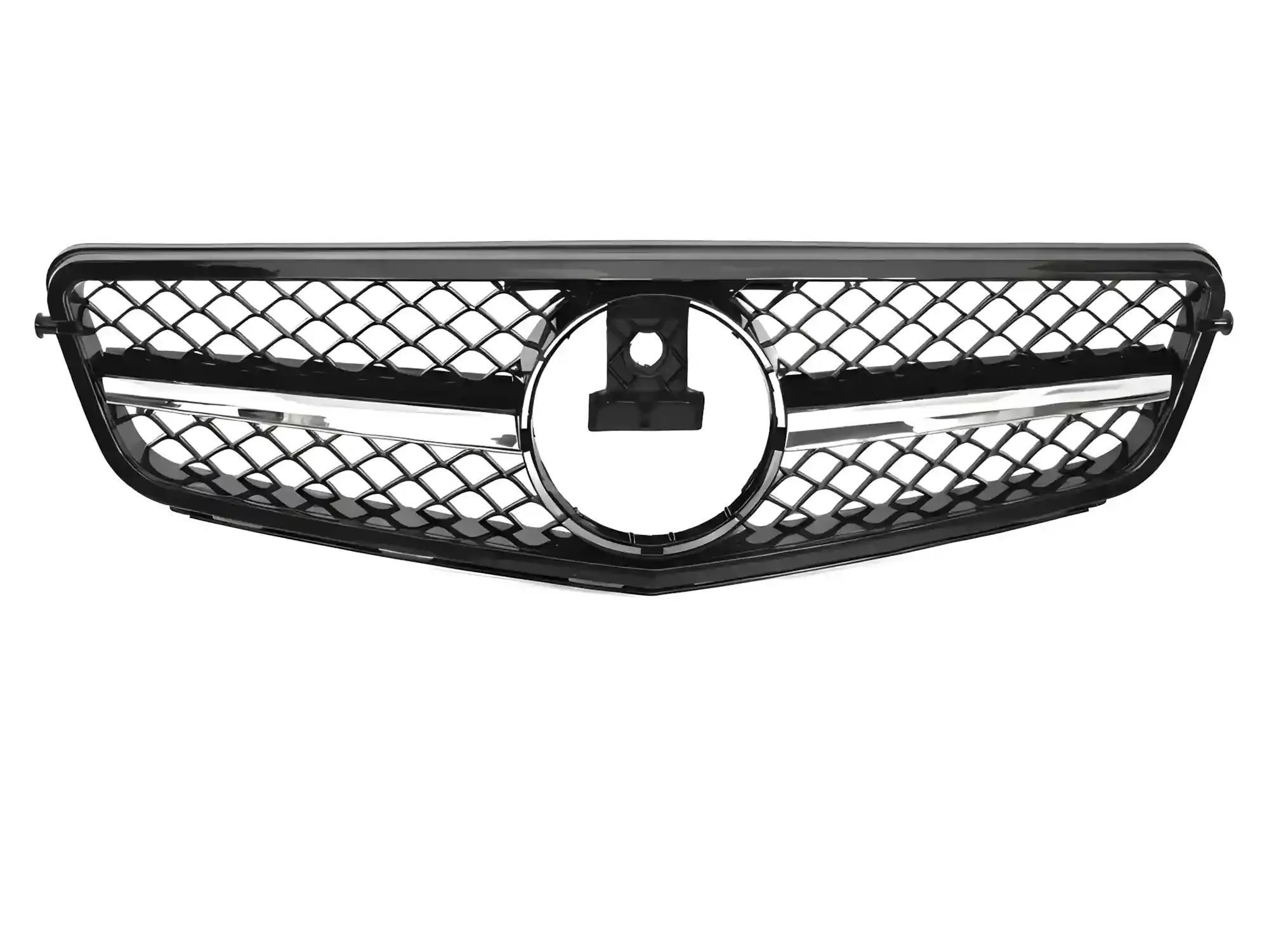 Grill Mercedes C-Class (W204 / S204) 2007 – 2014 │ Sportsgrill SL-stil - svart / krom – bilde 2