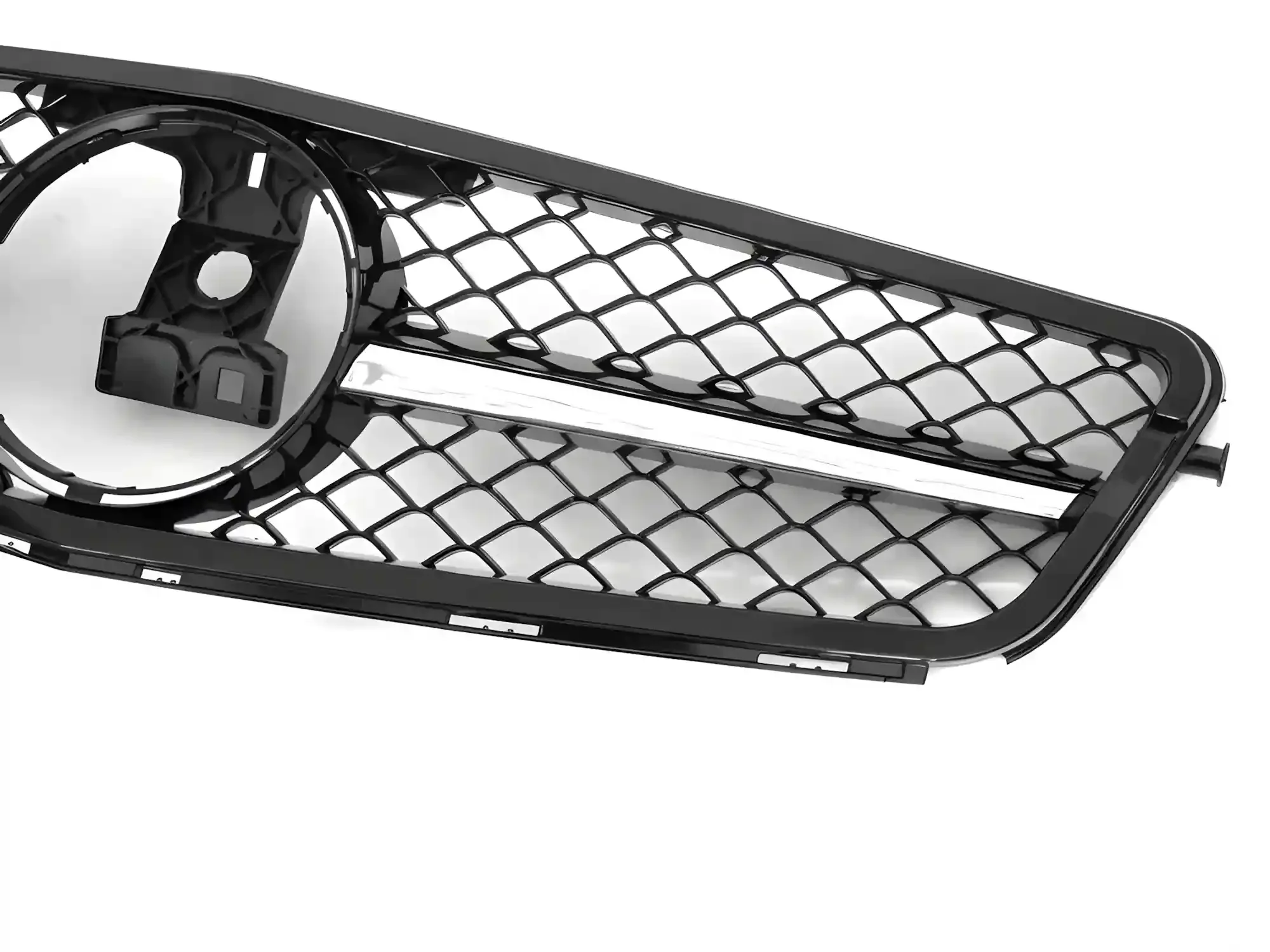 Grill Mercedes C-Class (W204 / S204) 2007 – 2014 │ Sportsgrill SL-stil - svart / krom – bilde 3