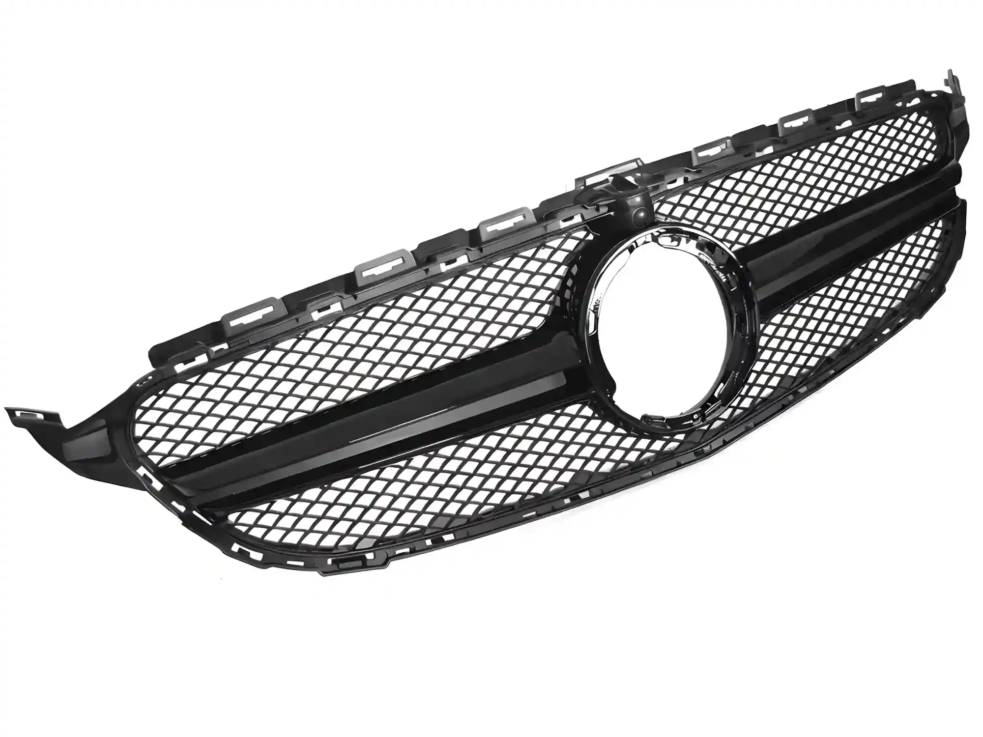 Grill Mercedes C-Class (W205 / S205 / C205 / A205) 2018 – 2023 │ Sportsgrill GT-stil - svart høyglans