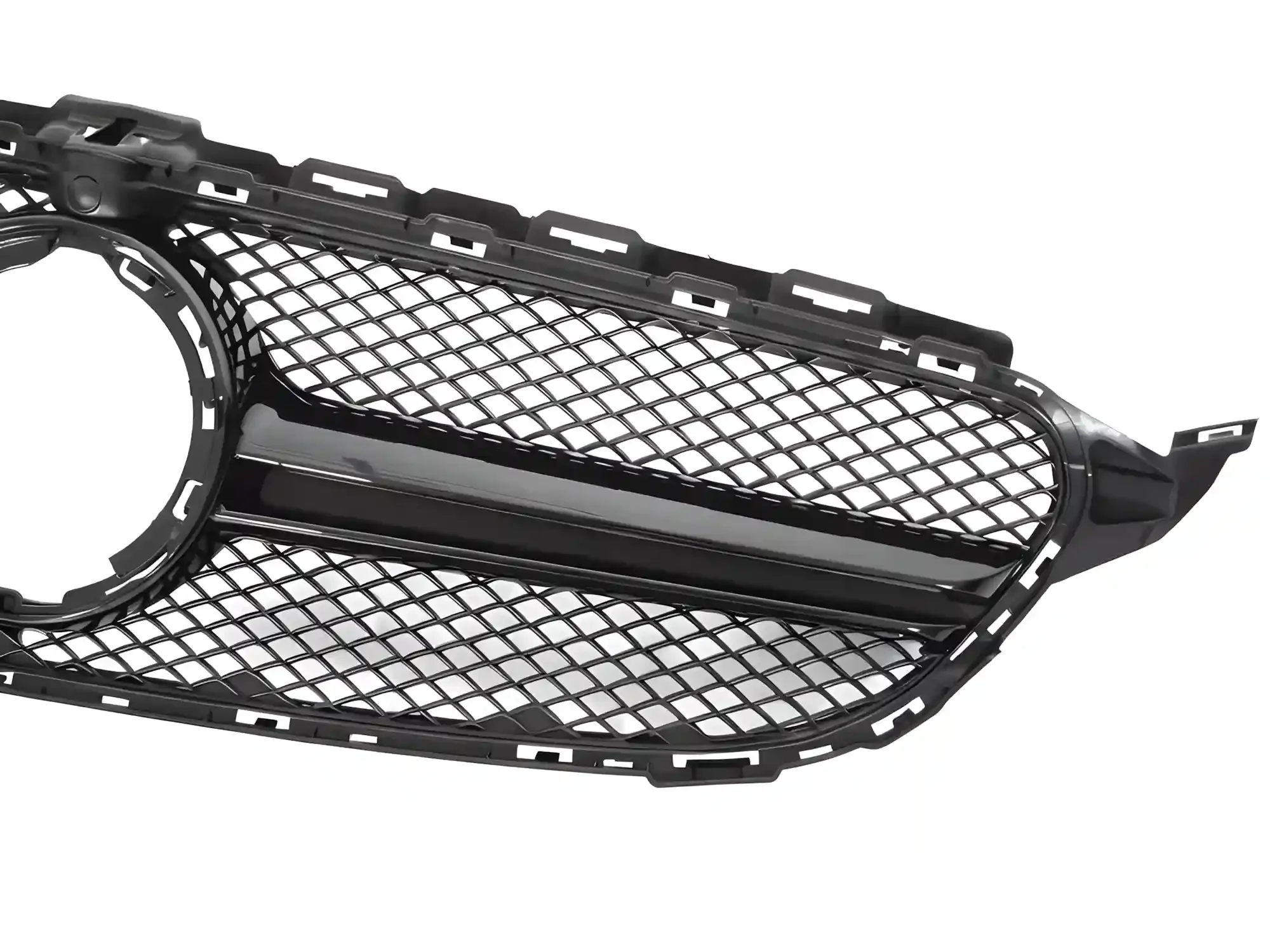 Grill Mercedes C-Class (W205 / S205 / C205 / A205) 2018 – 2023 │ Sportsgrill GT-stil - svart høyglans – bilde 3