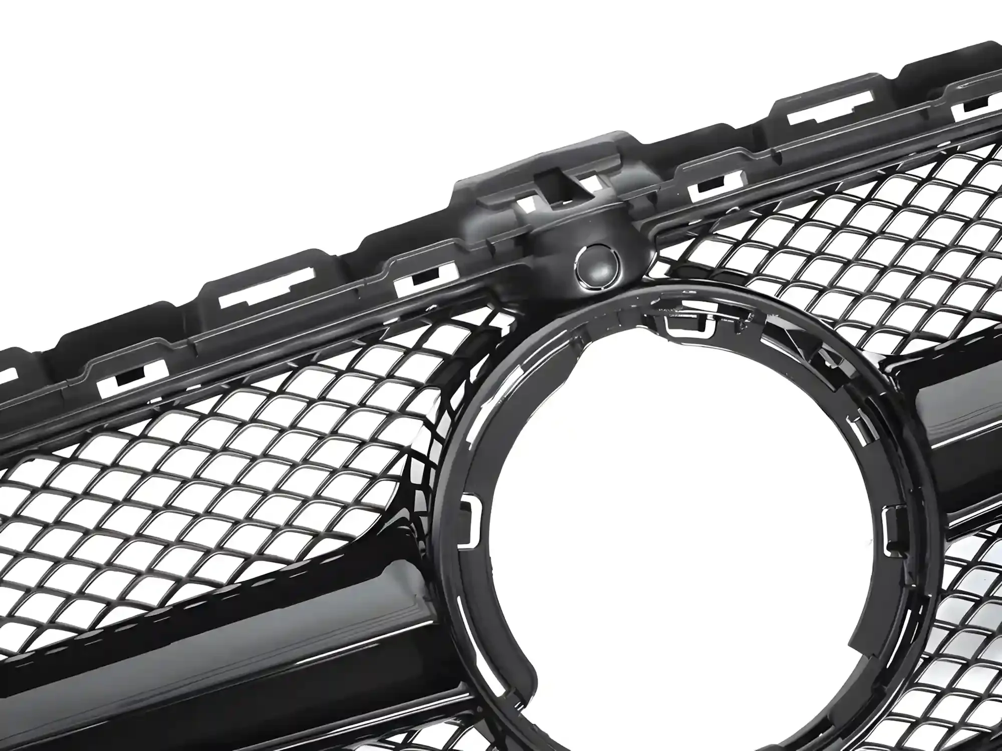 Grill Mercedes C-Class (W205 / S205 / C205 / A205) 2018 – 2023 │ Sportsgrill GT-stil - svart høyglans – bilde 4