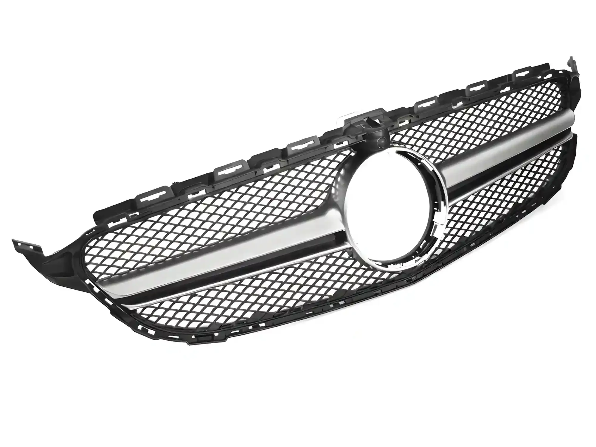 Grill Mercedes C (W205/S205/C205/A205) 2014 – 2018 │ Sportsgrill GT-stil - svart / sølv