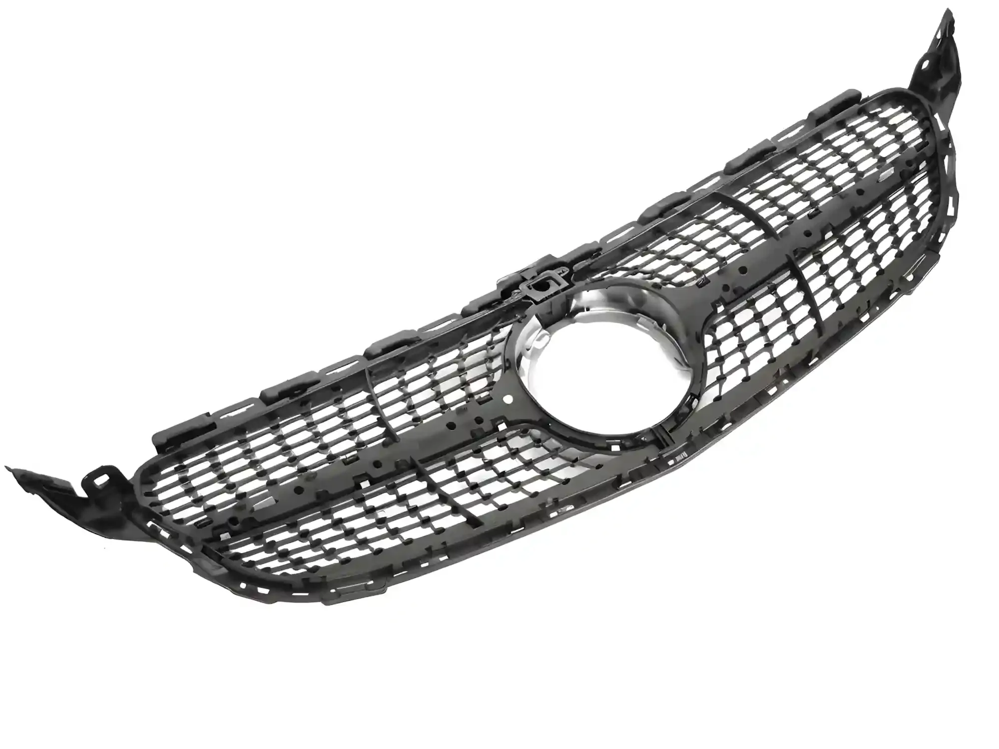 Grill Mercedes C (W205 / S205 / C205 / A205) 2018 – 2023 │ Sportsgrill diamond - sølv krom – bilde 5
