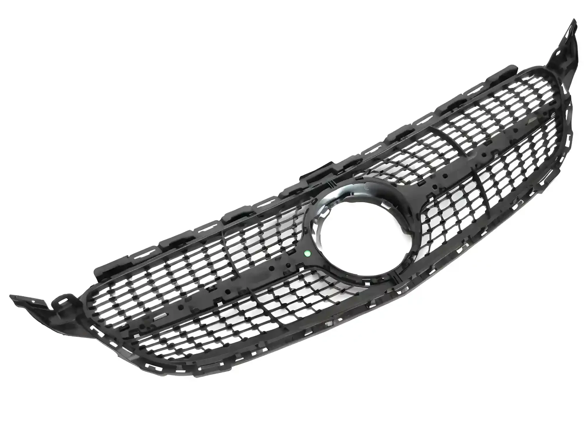 Grill Mercedes C (W205 / S205 / C205 / A205) 2018 – 2023 │ Sportsgrill diamond - sølv krom – bilde 4