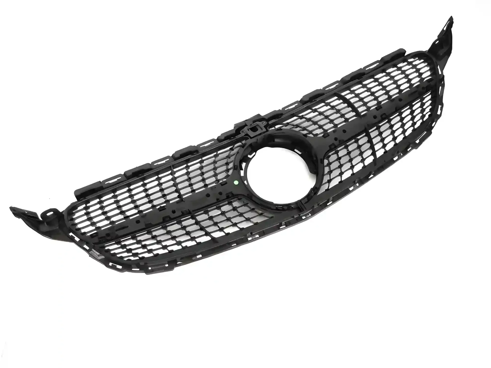 Grill Mercedes C (W205 / S205 / C205 / A205) 2018 – 2023 │ Sportsgrill diamond - svart / krom – bilde 5