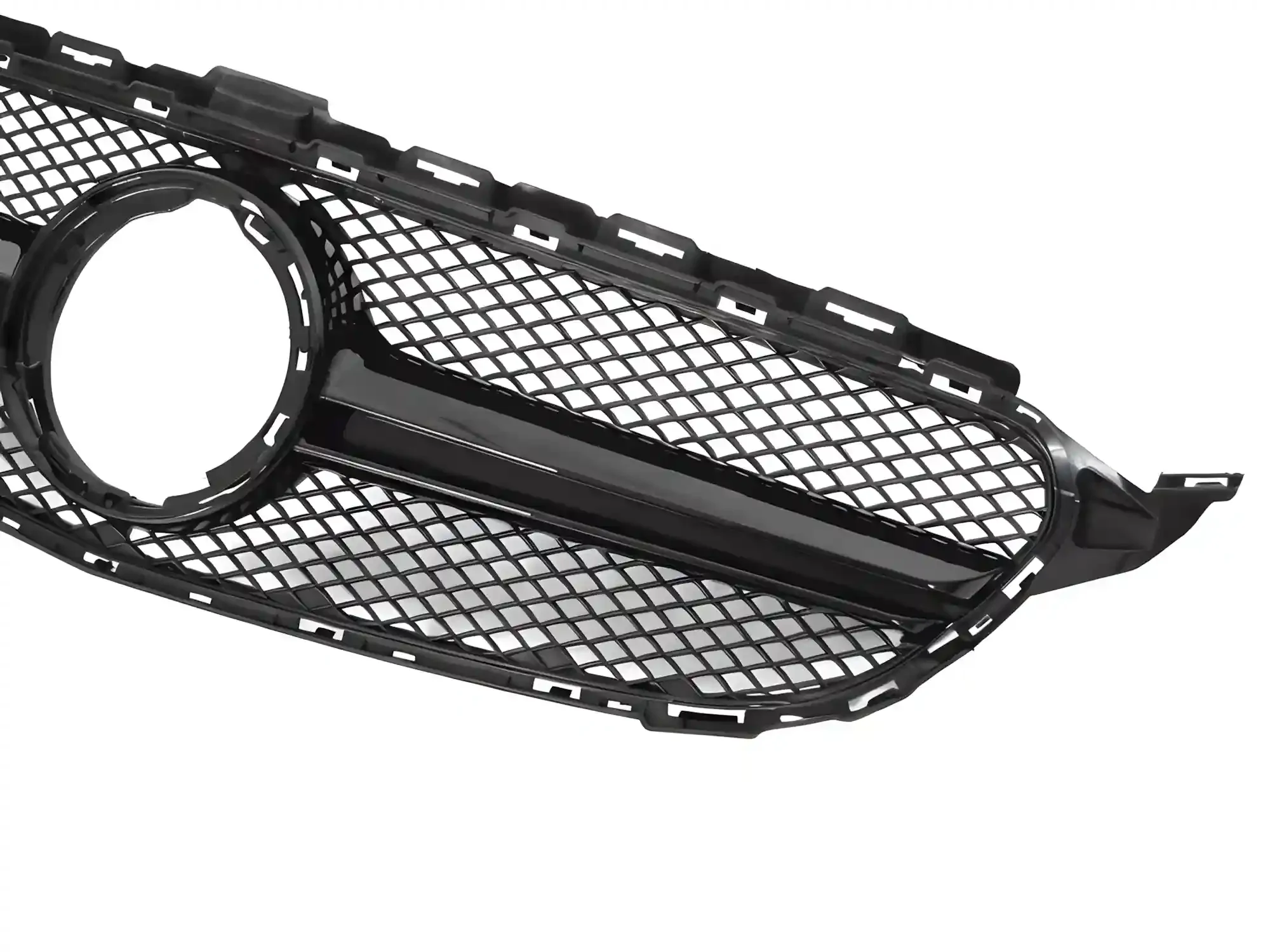 Grill Mercedes C (W205 / S205 / C205 / A205) 2018 – 2023 │ Sportsgrill GT-stil - svart høyglans – bilde 3