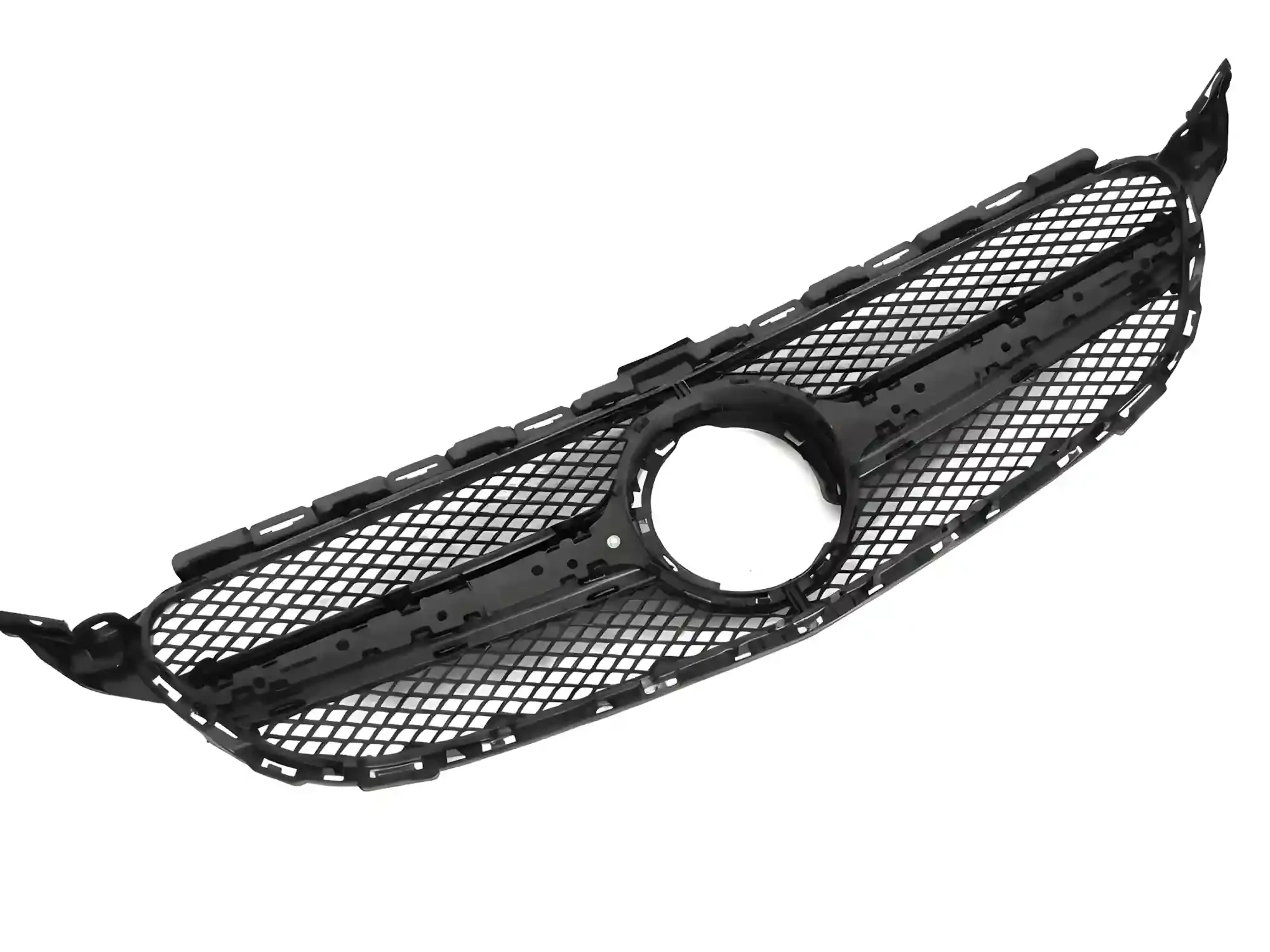 Grill Mercedes C (W205 / S205 / C205 / A205) 2018 – 2023 │ Sportsgrill GT-stil - svart høyglans – bilde 4