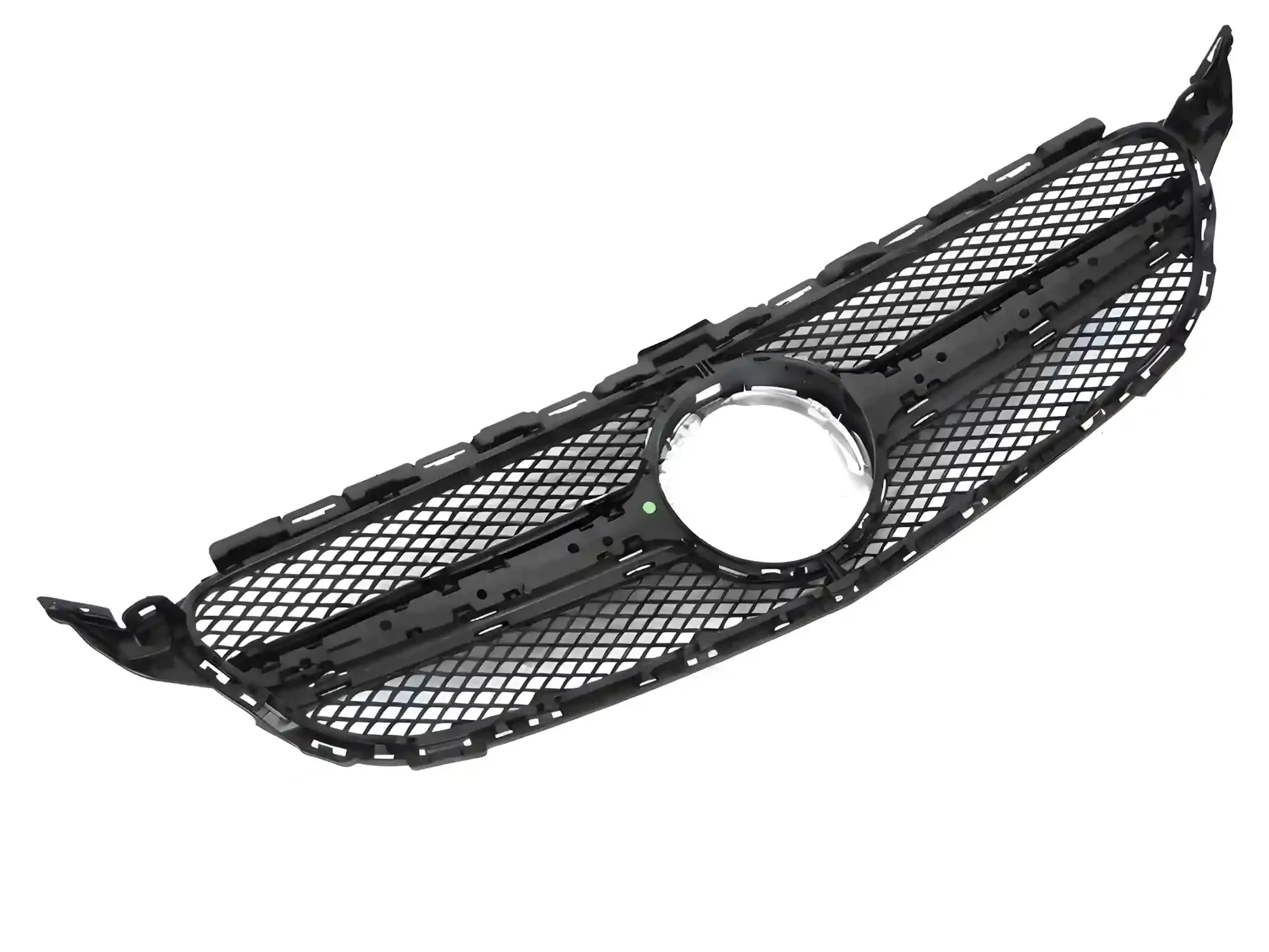 Grill Mercedes C (W205 / S205 / C205 / A205) 2018 – 2023 │ Sportsgrill GT-stil - svart / sølv – bilde 4