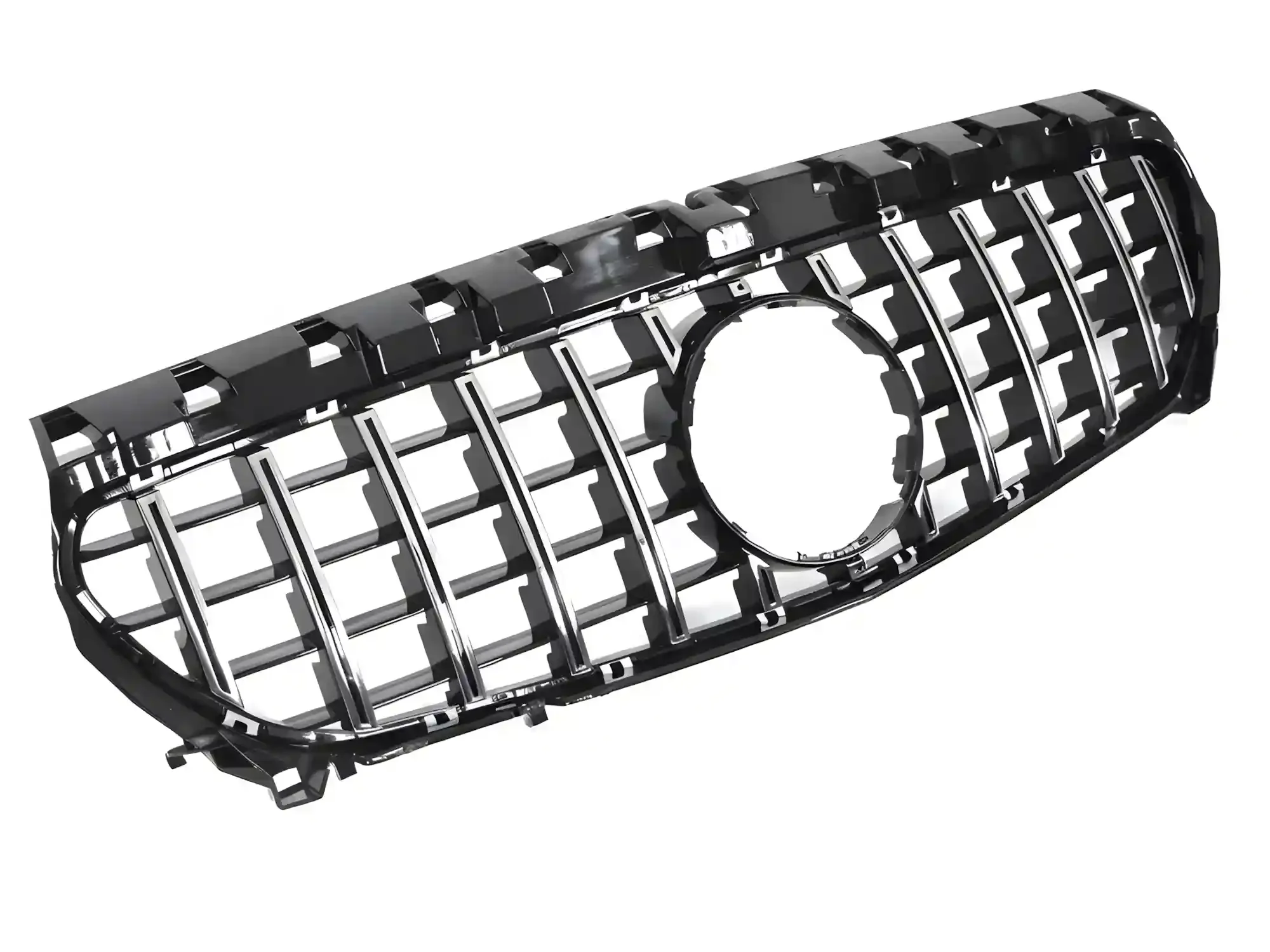 Grill Mercedes CLA (W117) 2013 - 2019 │ Sportsgrill GT-stil - svart høyglans / krom