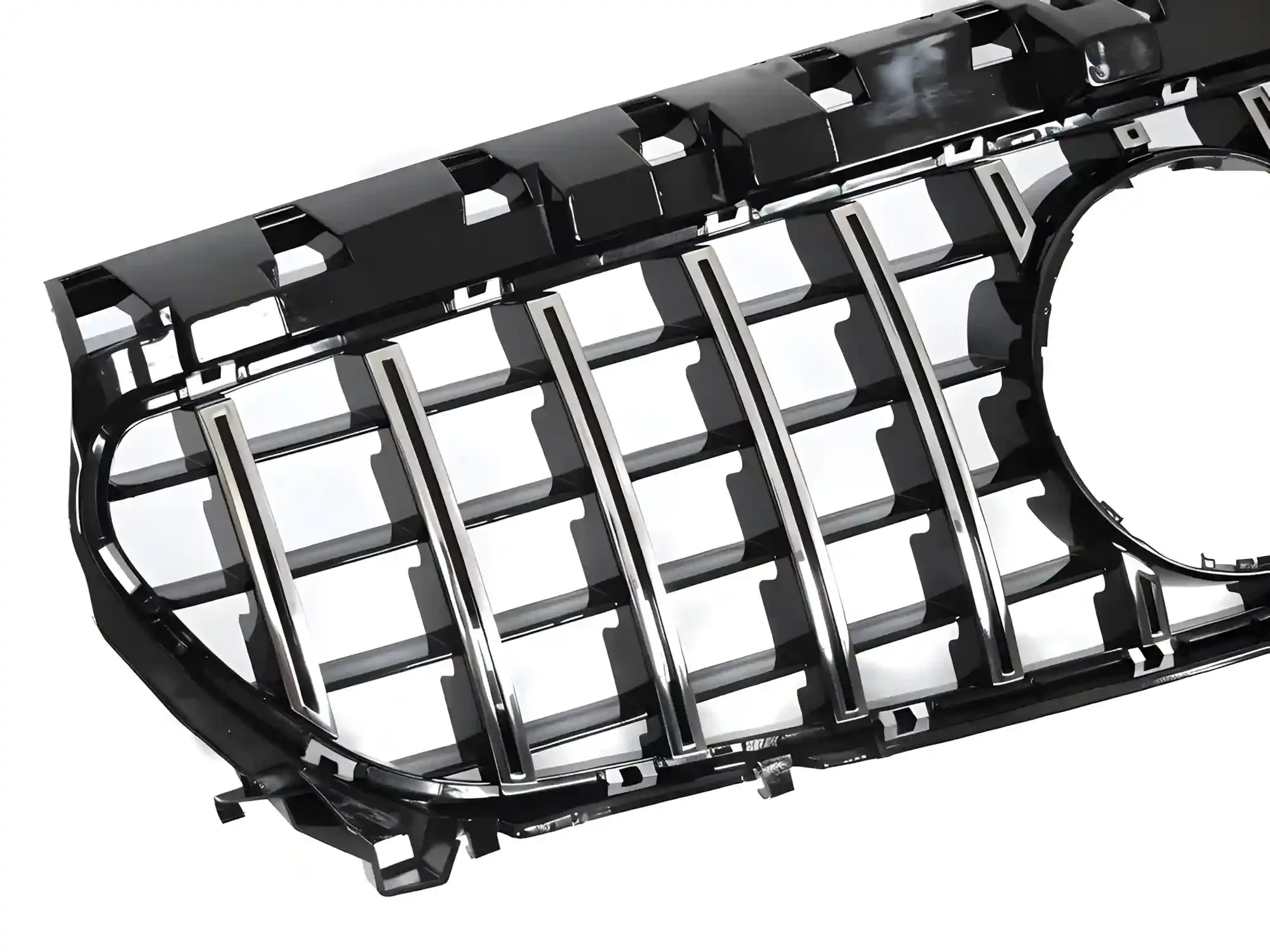 Grill Mercedes CLA (W117) 2013 - 2019 │ Sportsgrill GT-stil - svart høyglans / krom – bilde 3