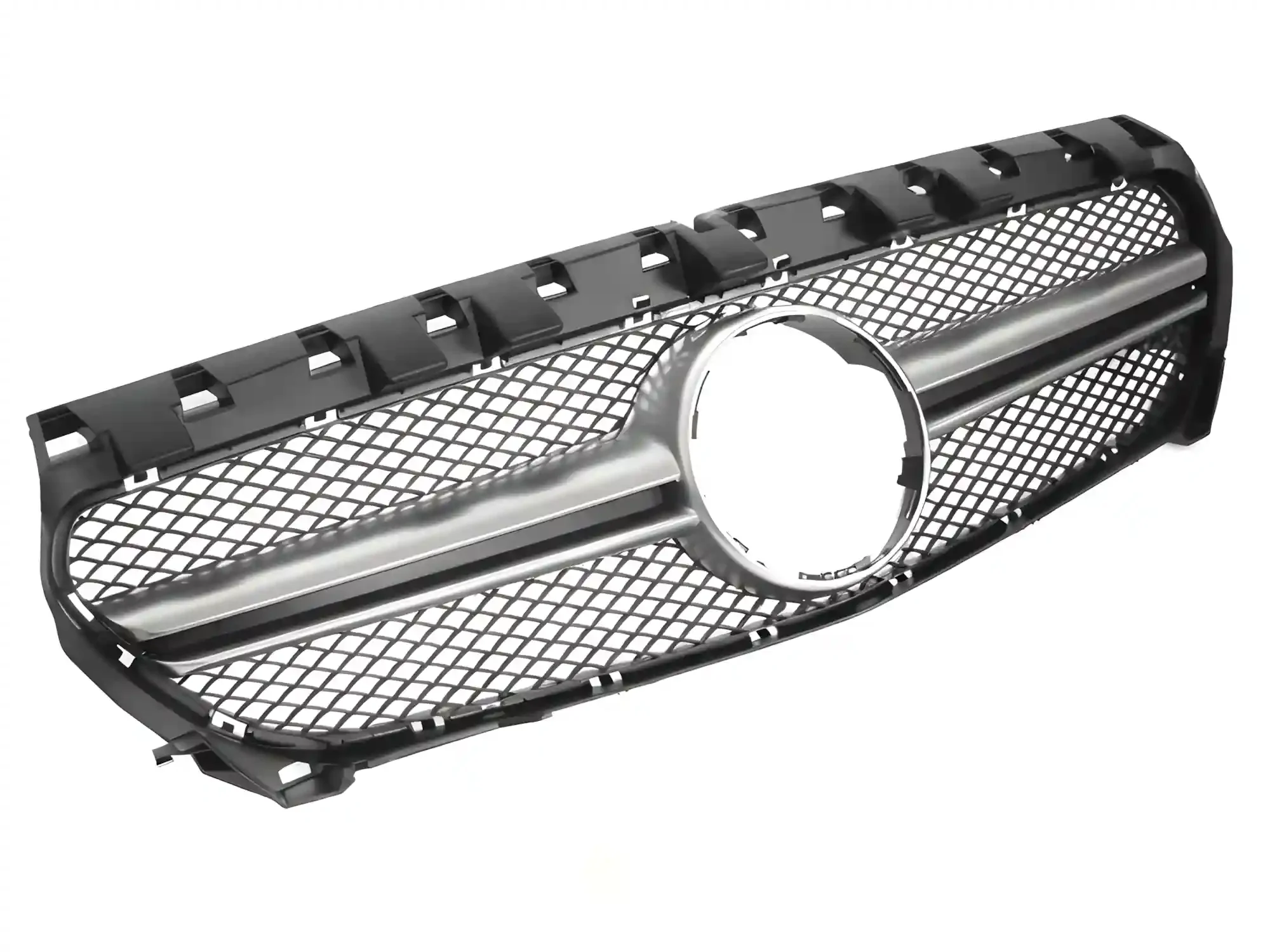 Grill Mercedes CLA (W117) 2013 - 2019 │ Sportsgrill GT-stil - svart / sølv
