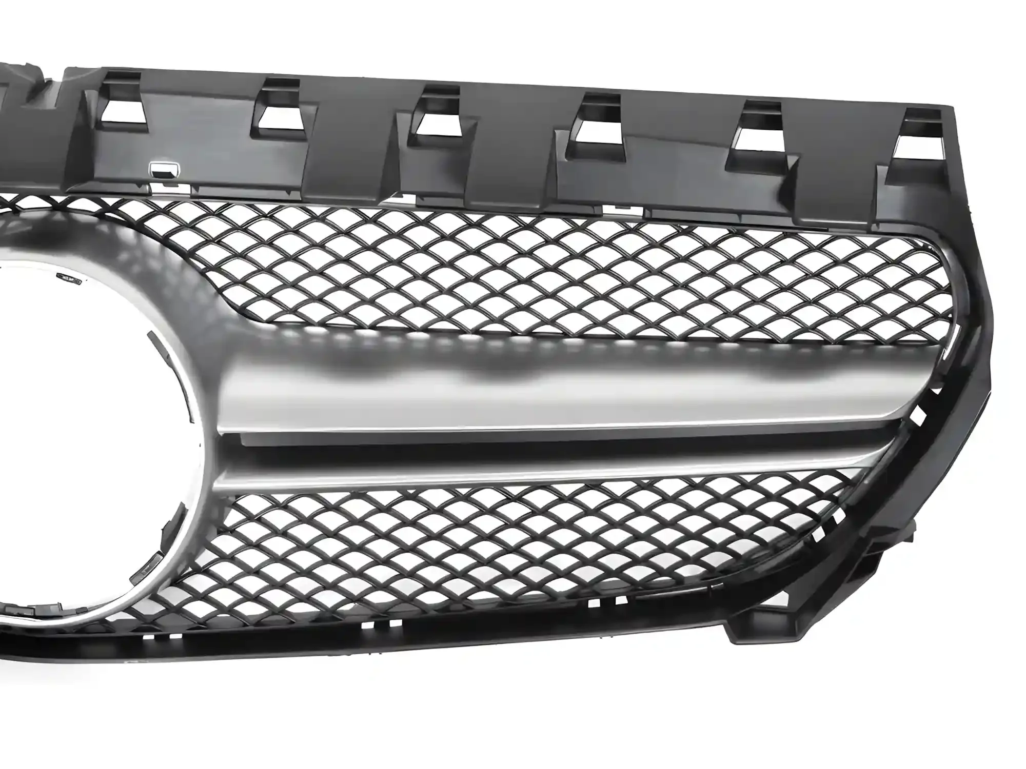 Grill Mercedes CLA (W117) 2013 - 2019 │ Sportsgrill GT-stil - svart / sølv – bilde 3