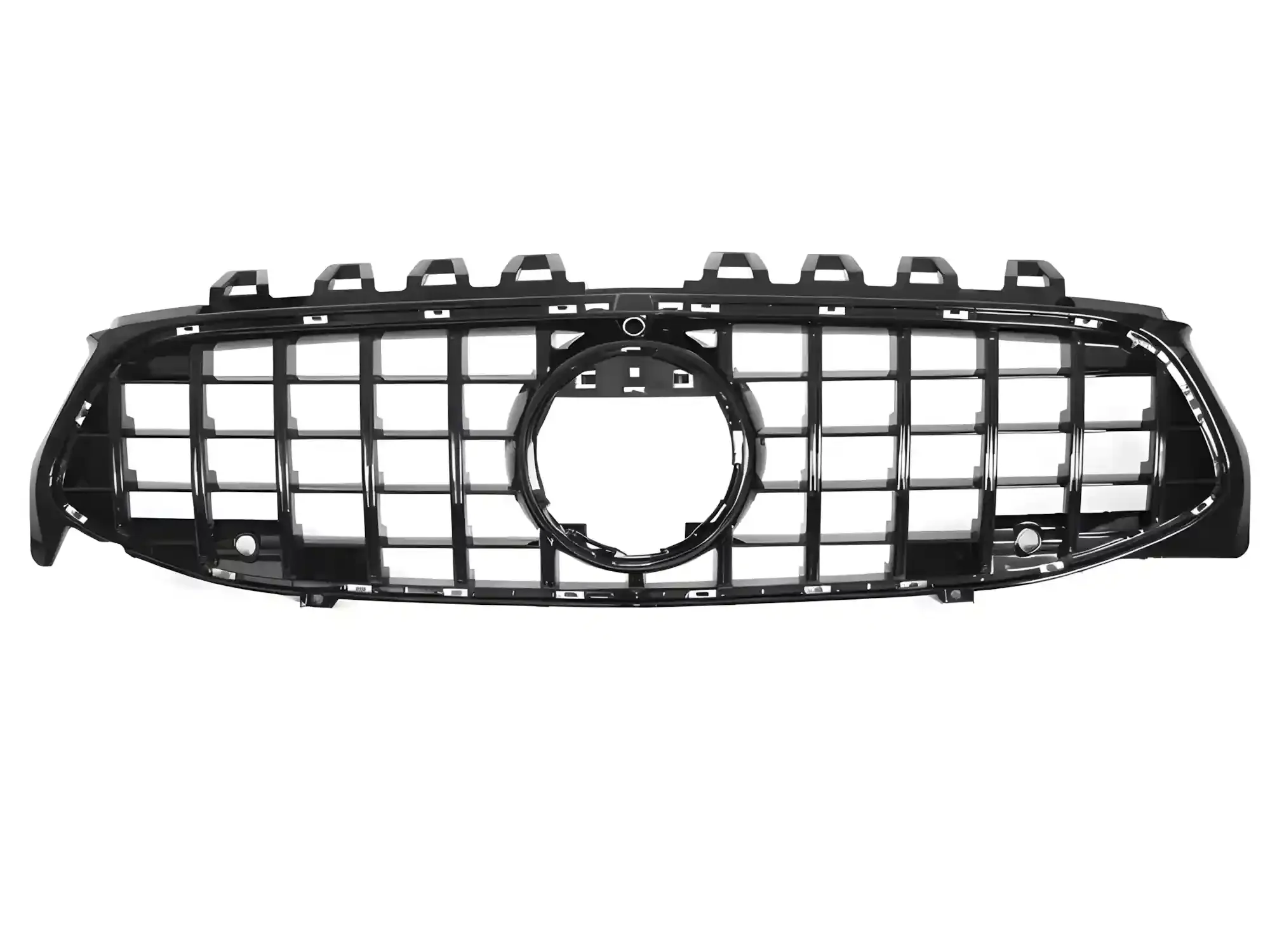 Grill Mercedes CLA (W118) 2019 - 2023 │ Sportsgrill GT-stil - svart høyglans PDC – bilde 2