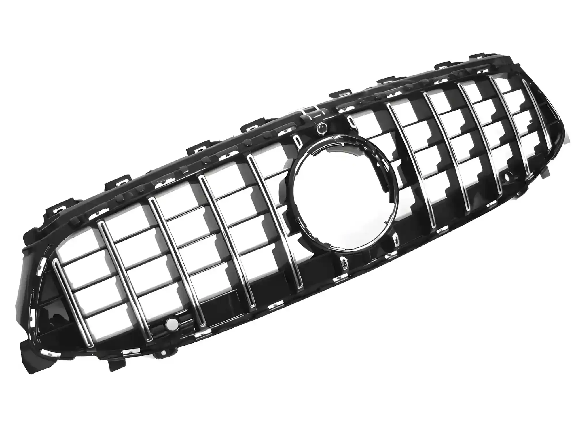 Grill Mercedes CLA (W118) Facelift 2023 - 2025 │ Sportsgrill GT-stil - svart høyglans / krom