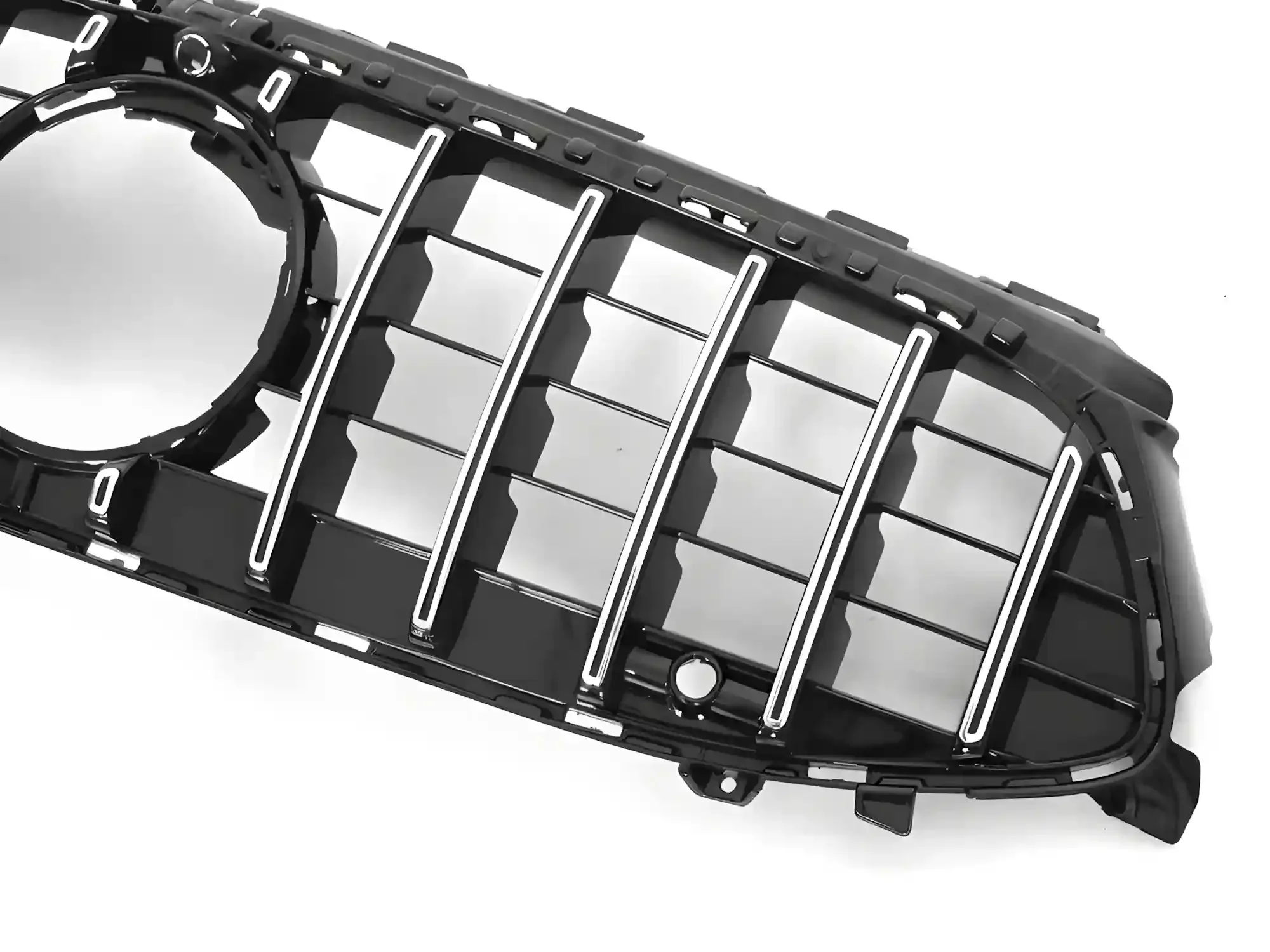 Grill Mercedes CLA (W118) Facelift 2023 - 2025 │ Sportsgrill GT-stil - svart høyglans / krom – bilde 3