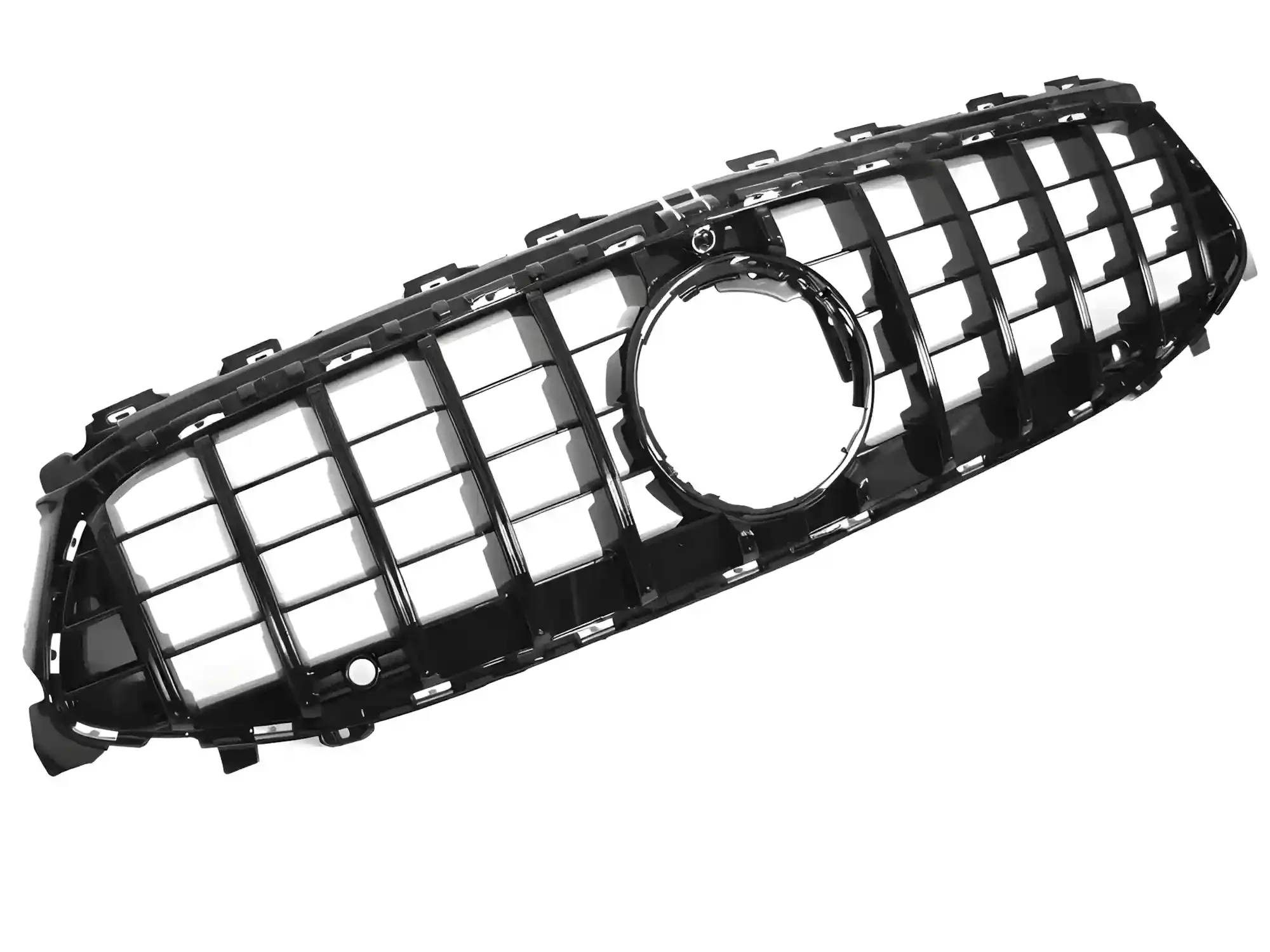 Grill Mercedes CLA (W118) Facelift 2023 - 2025 │ Sportsgrill GT-stil - svart høyglans PDC