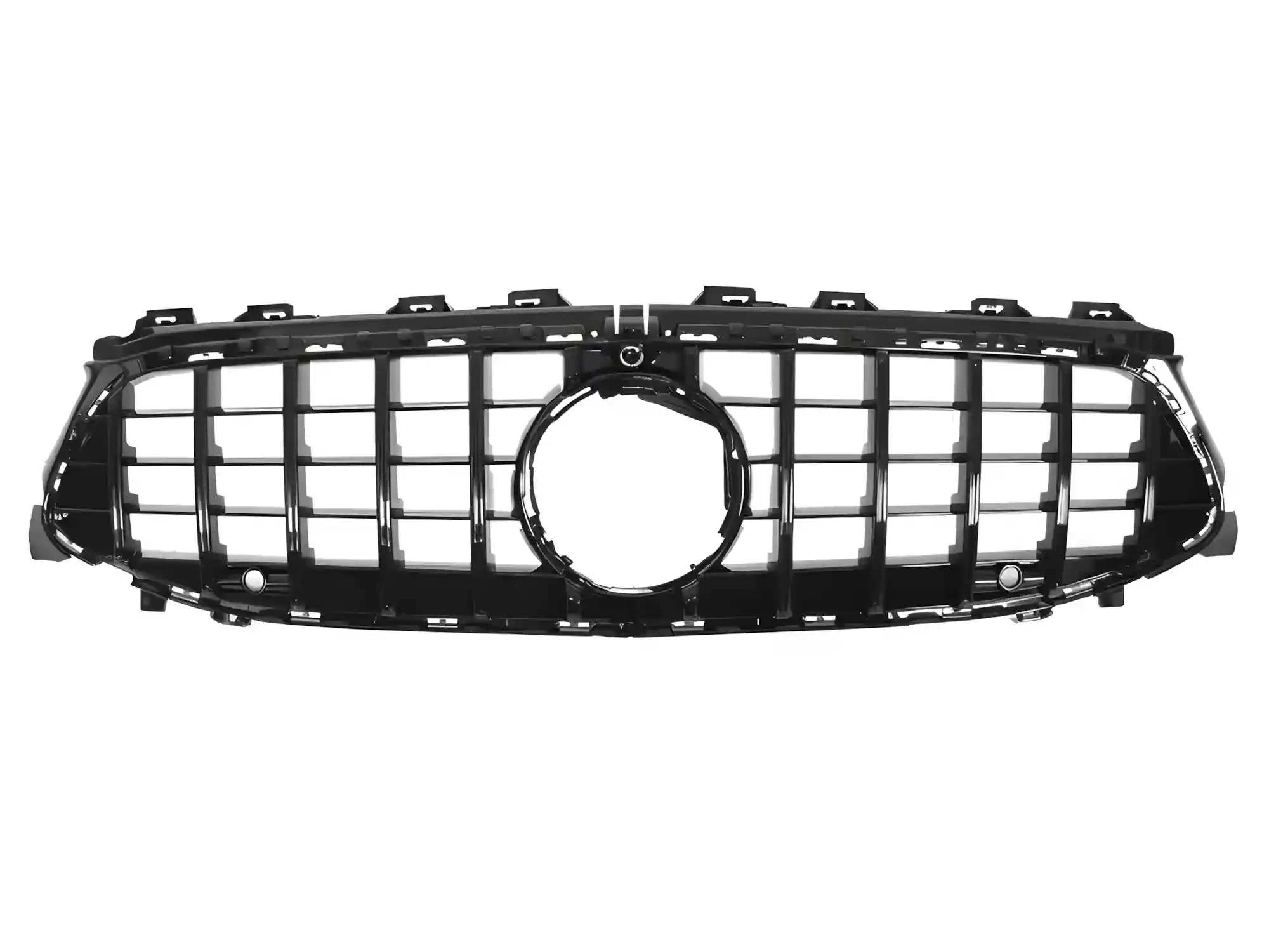 Grill Mercedes CLA (W118) Facelift 2023 - 2025 │ Sportsgrill GT-stil - svart høyglans PDC – bilde 2