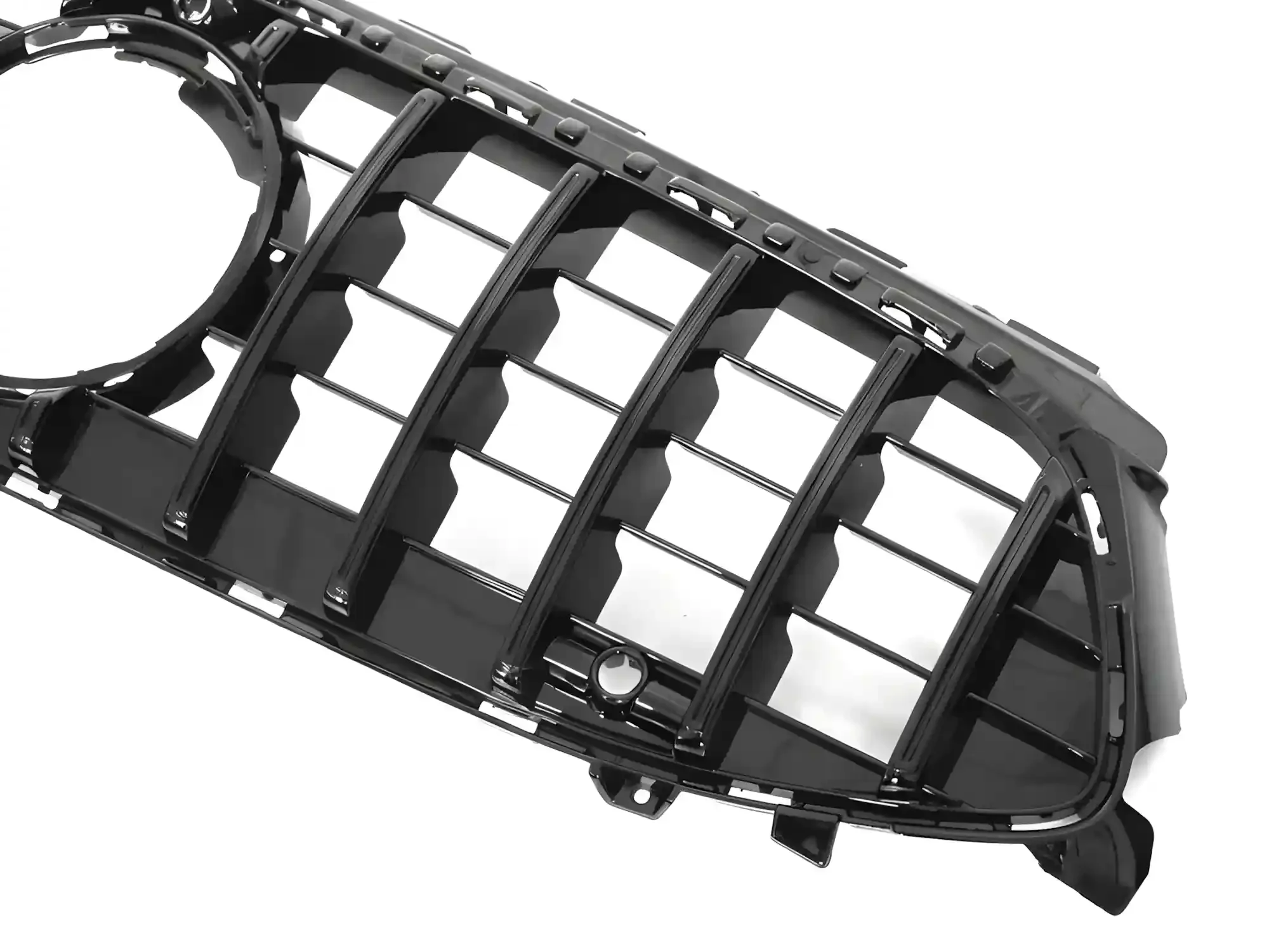 Grill Mercedes CLA (W118) Facelift 2023 - 2025 │ Sportsgrill GT-stil - svart høyglans PDC – bilde 3