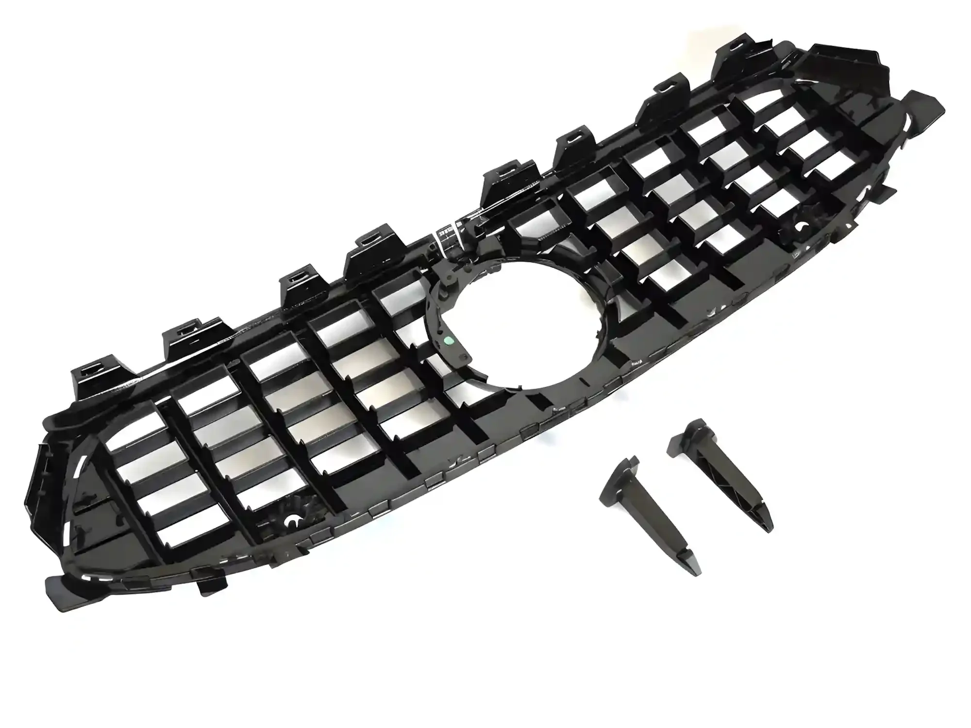 Grill Mercedes CLA (W118) Facelift 2023 - 2025 │ Sportsgrill GT-stil - svart høyglans PDC – bilde 4