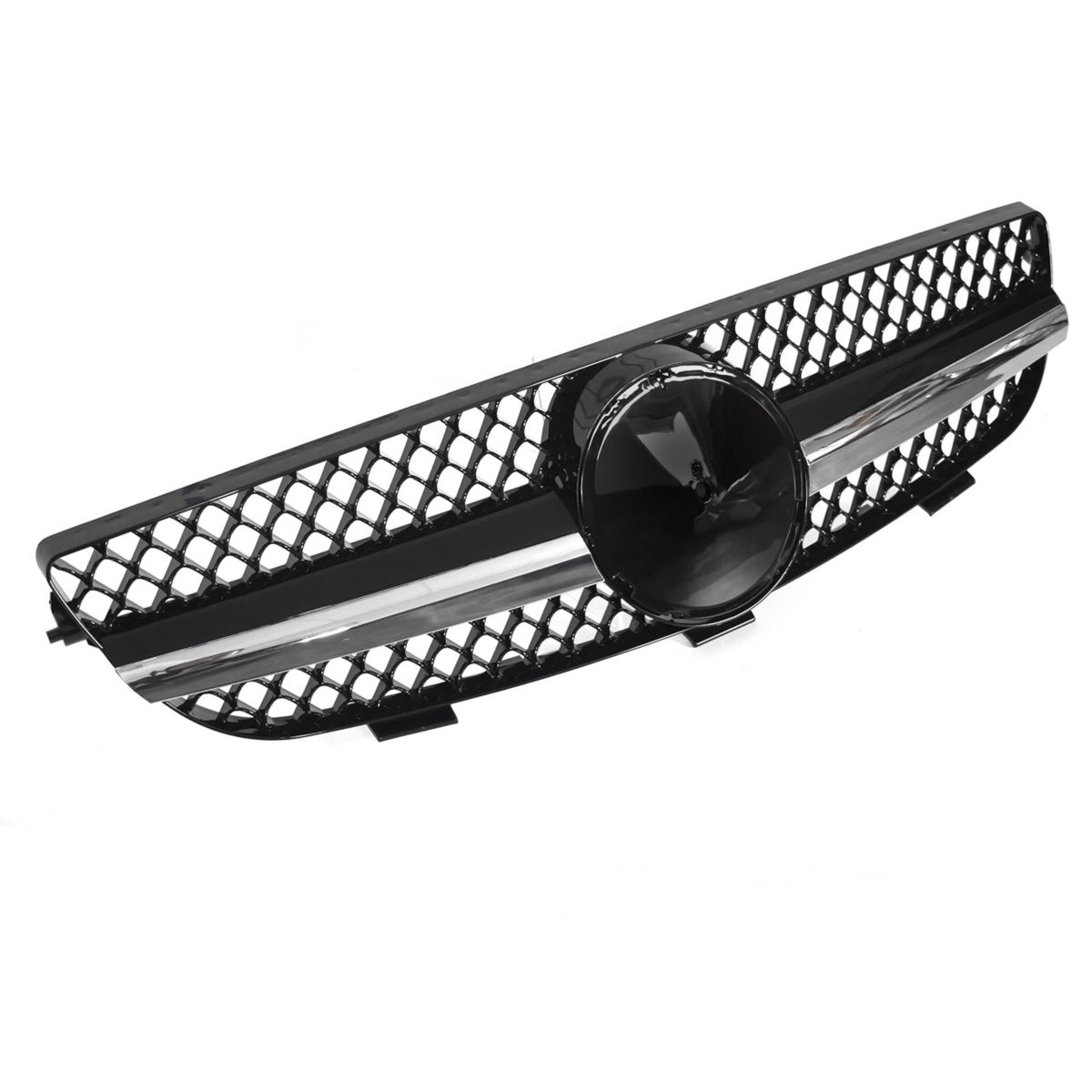 Grill Mercedes CLK (C209 / A209) Facelift 2005 - 2009 │ Sportsgrill SL-stil - svart høyglans / krom