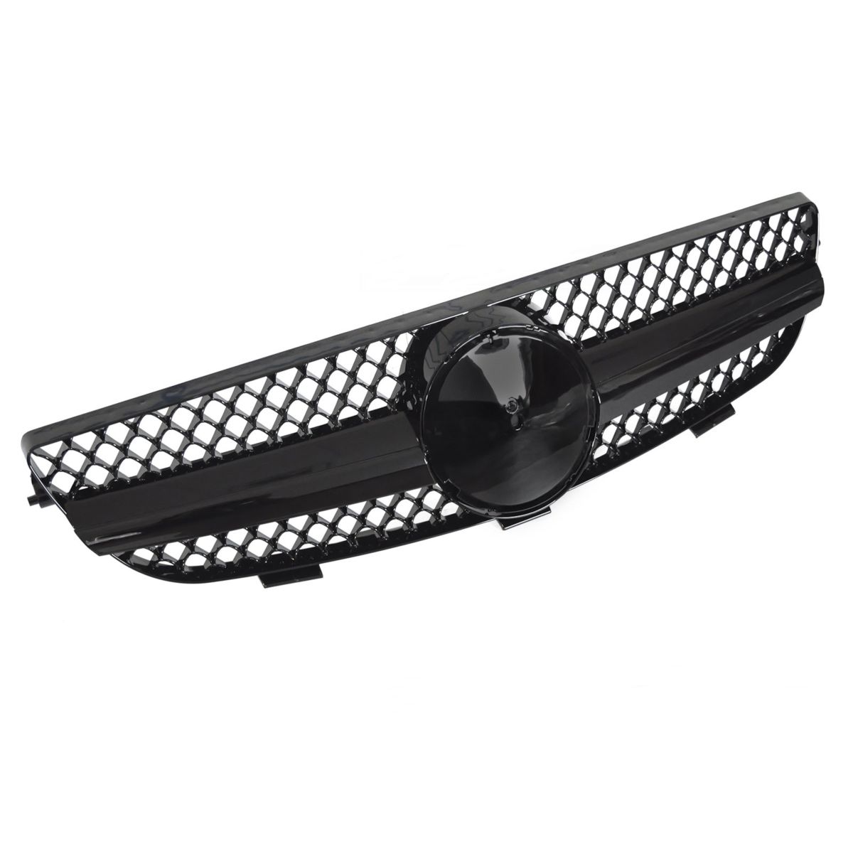 Grill Mercedes CLK (C209 / A209) Facelift 2005 - 2009 │ Sportsgrill SL-stil - svart høyglans