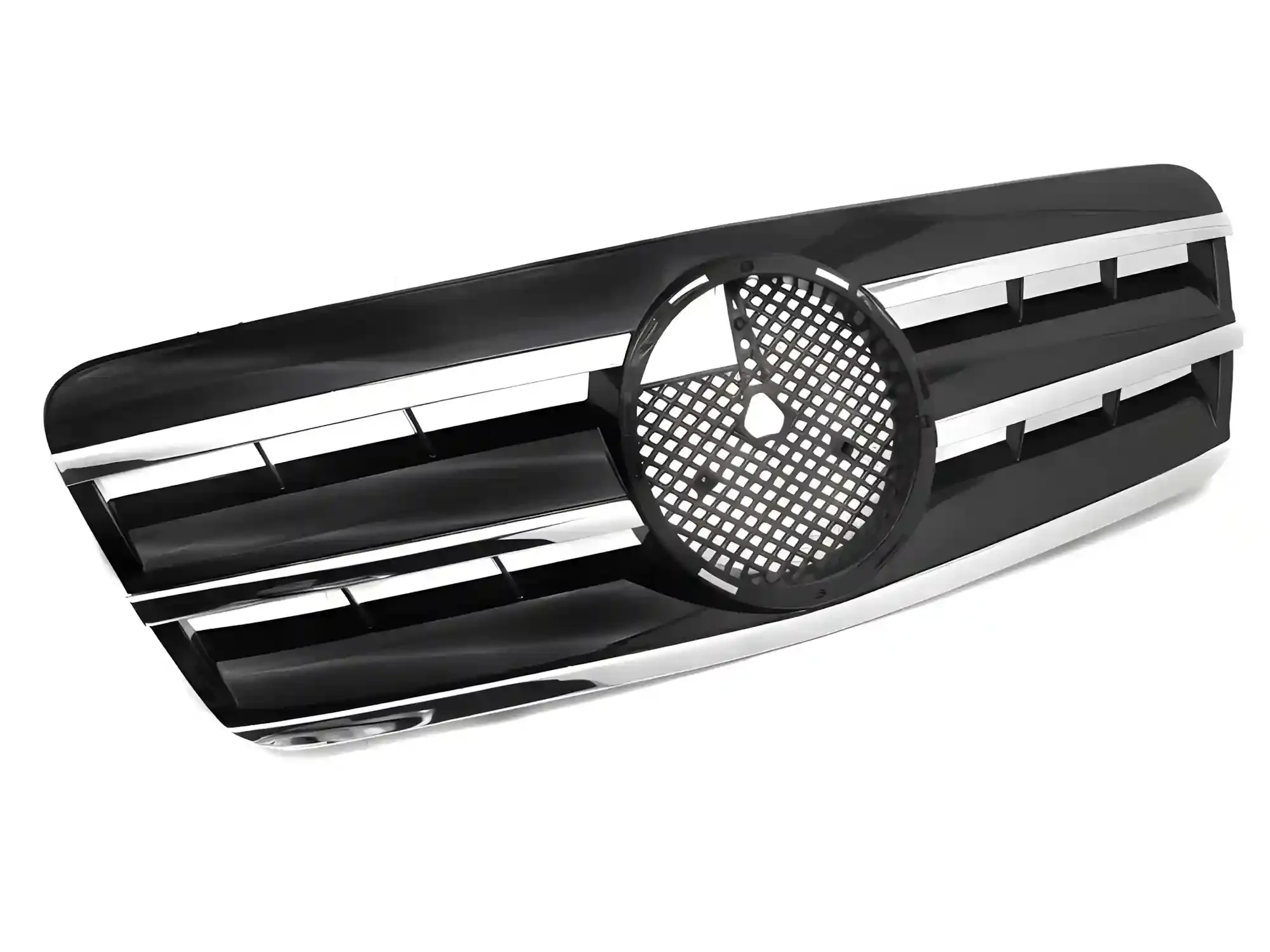 Grill Mercedes CLK (W208) 1997 - 2002 │ Sportsgrill CL-stil - svart høyglans / krom