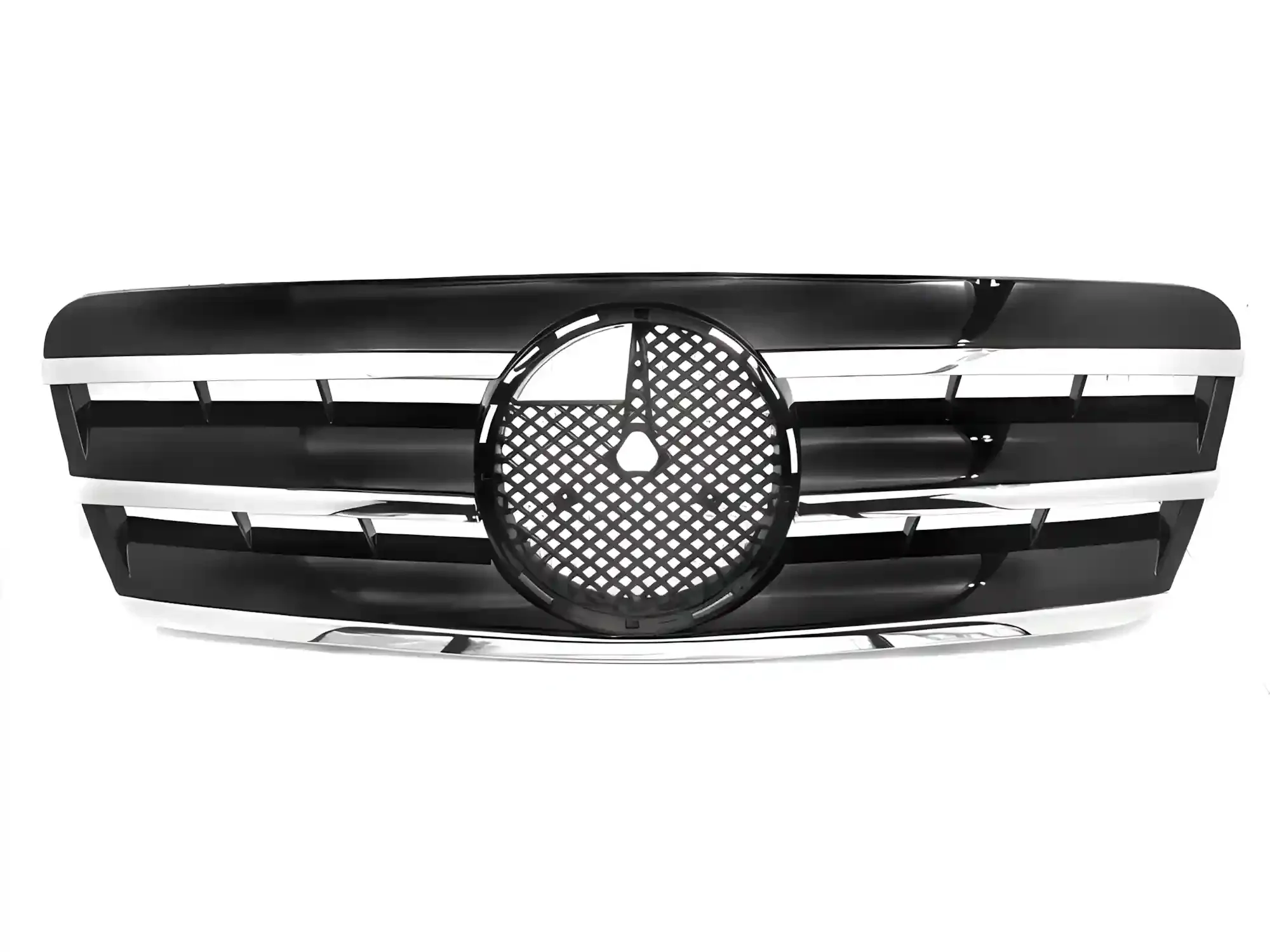 Grill Mercedes CLK (W208) 1997 - 2002 │ Sportsgrill CL-stil - svart høyglans / krom – bilde 2