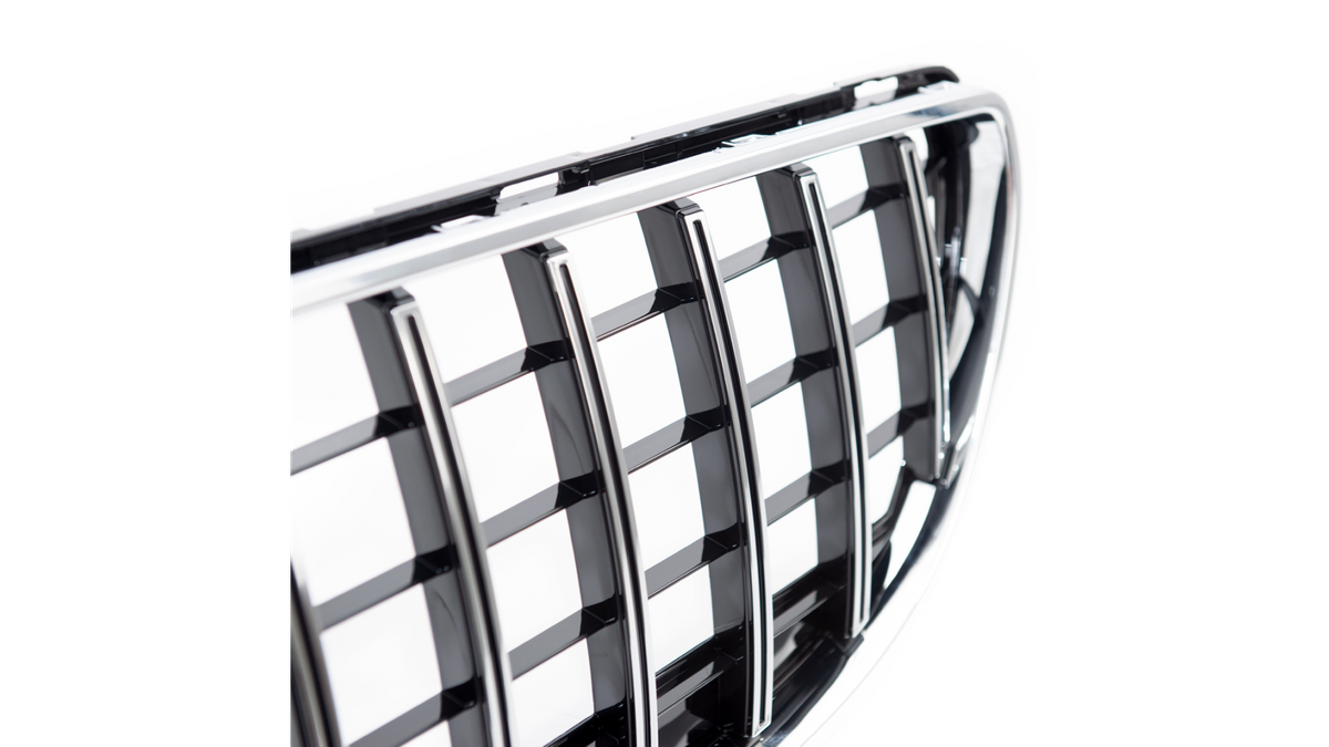 Grill Mercedes CLS (C218) 2014–2018 │ Sportsgrill panamericana - svart høyglans / krom – bilde 3