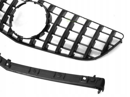 Grill Mercedes E-Class (C207 / A207) Facelift 2013 - 2017 │ Sportsgrill panamericana - svart høyglans – bilde 3