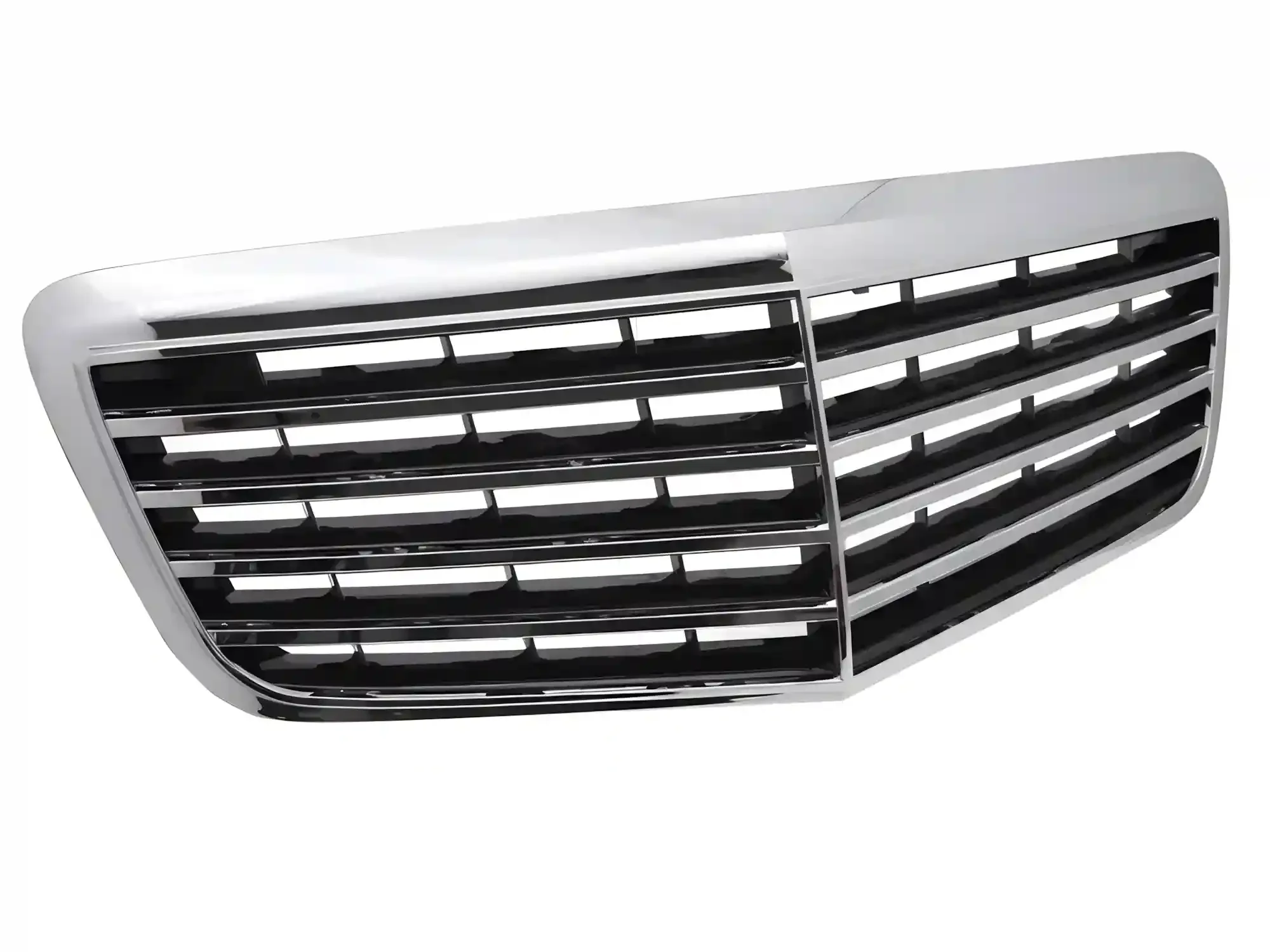 Grill Mercedes E-Class (W211 / S211) 2006 - 2009 │ Sportsgrill - krom / svart høyglans