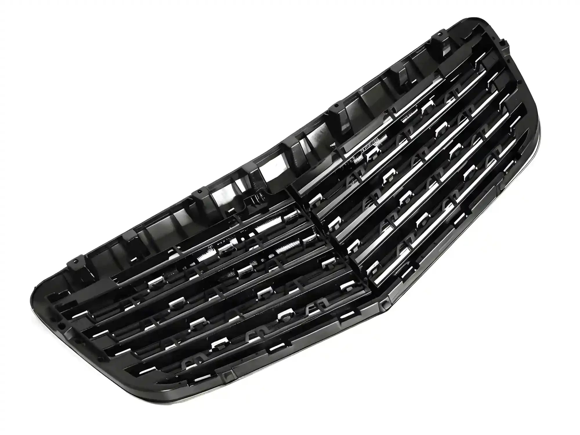 Grill Mercedes E-Class (W211 / S211) 2006 - 2009 │ Sportsgrill - krom / svart høyglans – bilde 4