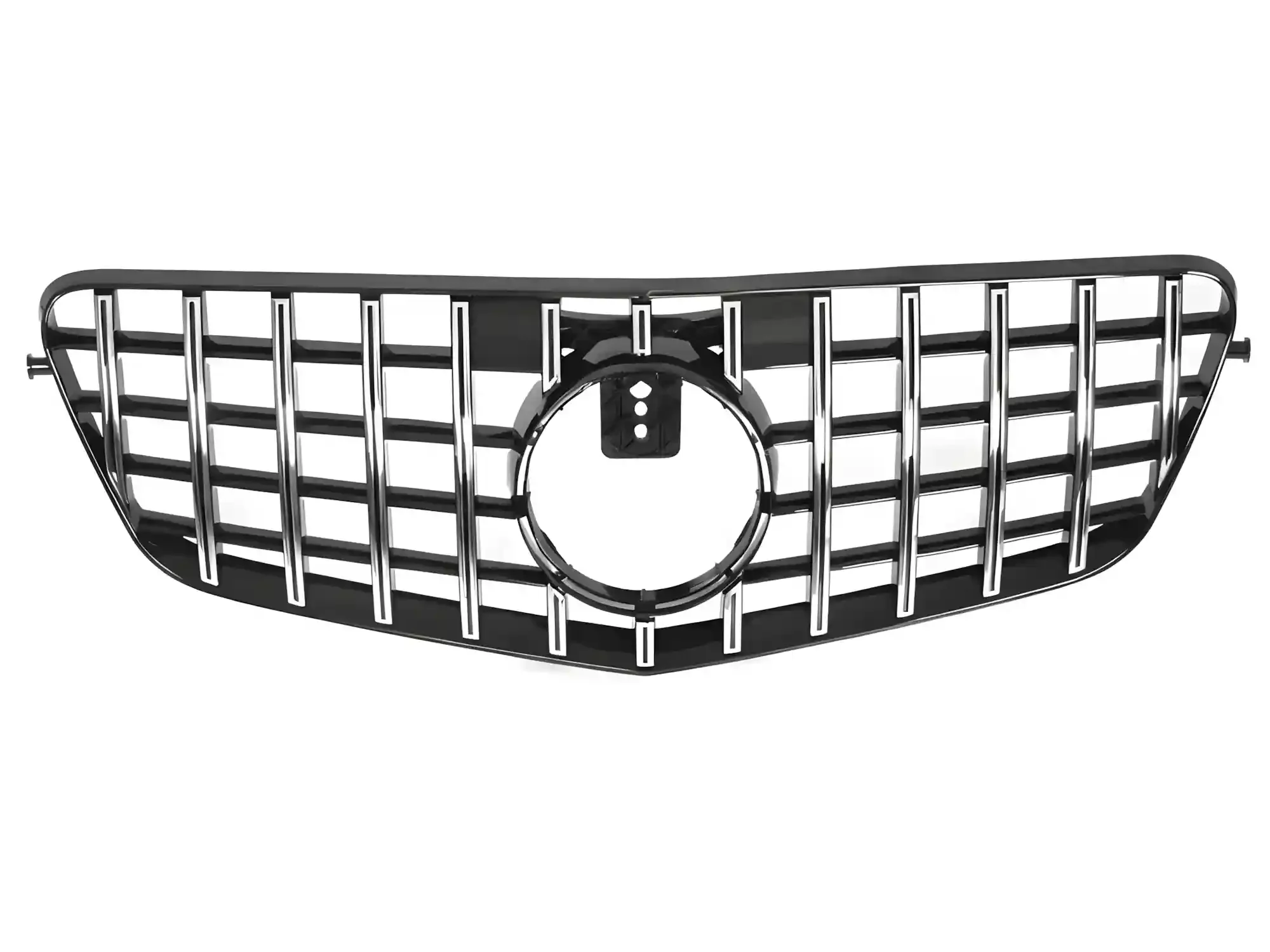 Grill Mercedes E-Class (W212 / S212) 2009 - 2013 │ Sportsgrill GT-stil - svart høyglans / krom – bilde 2